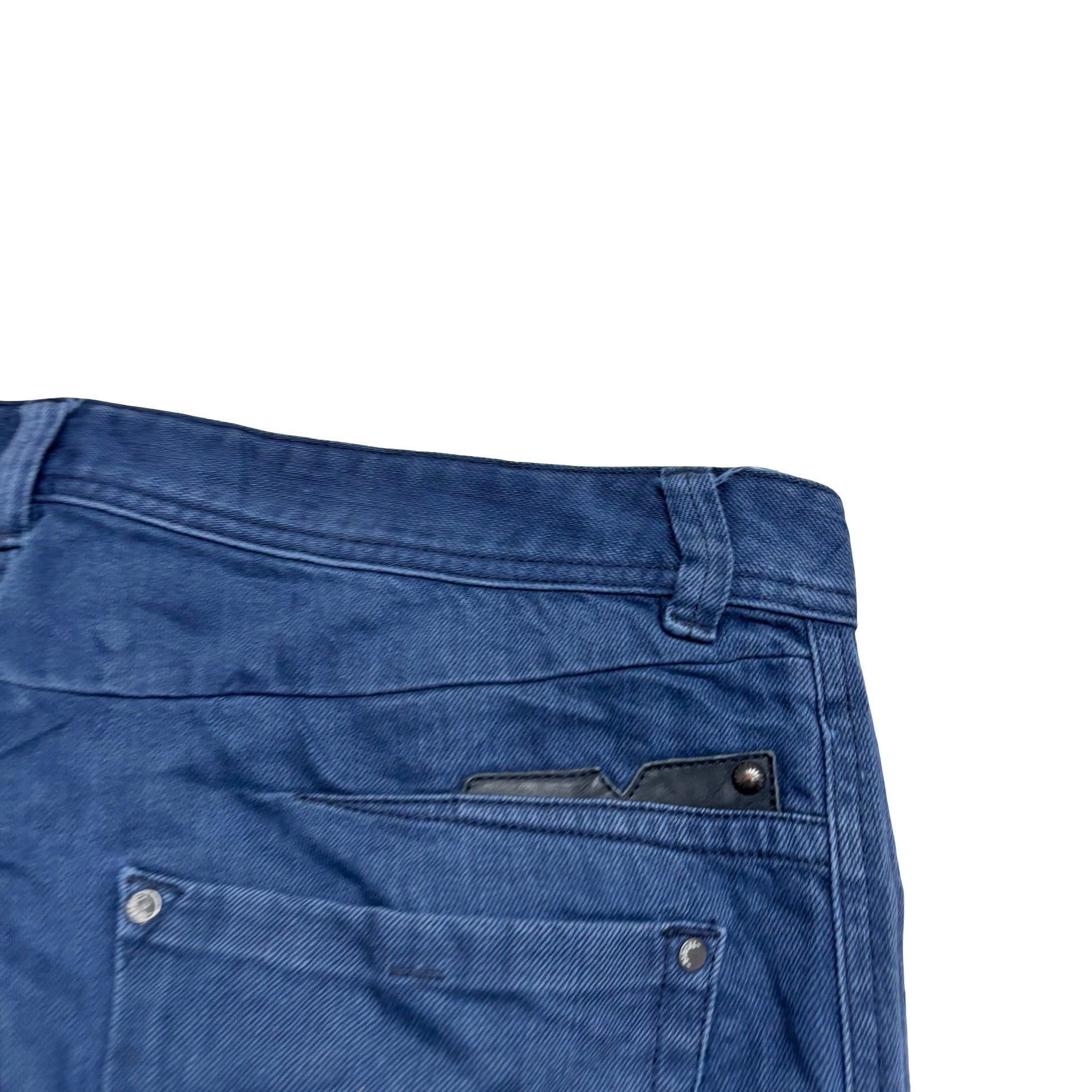 Diesel Darron Jeans W38 L32 Mens Navy Blue Slim Tapered Fit Denim