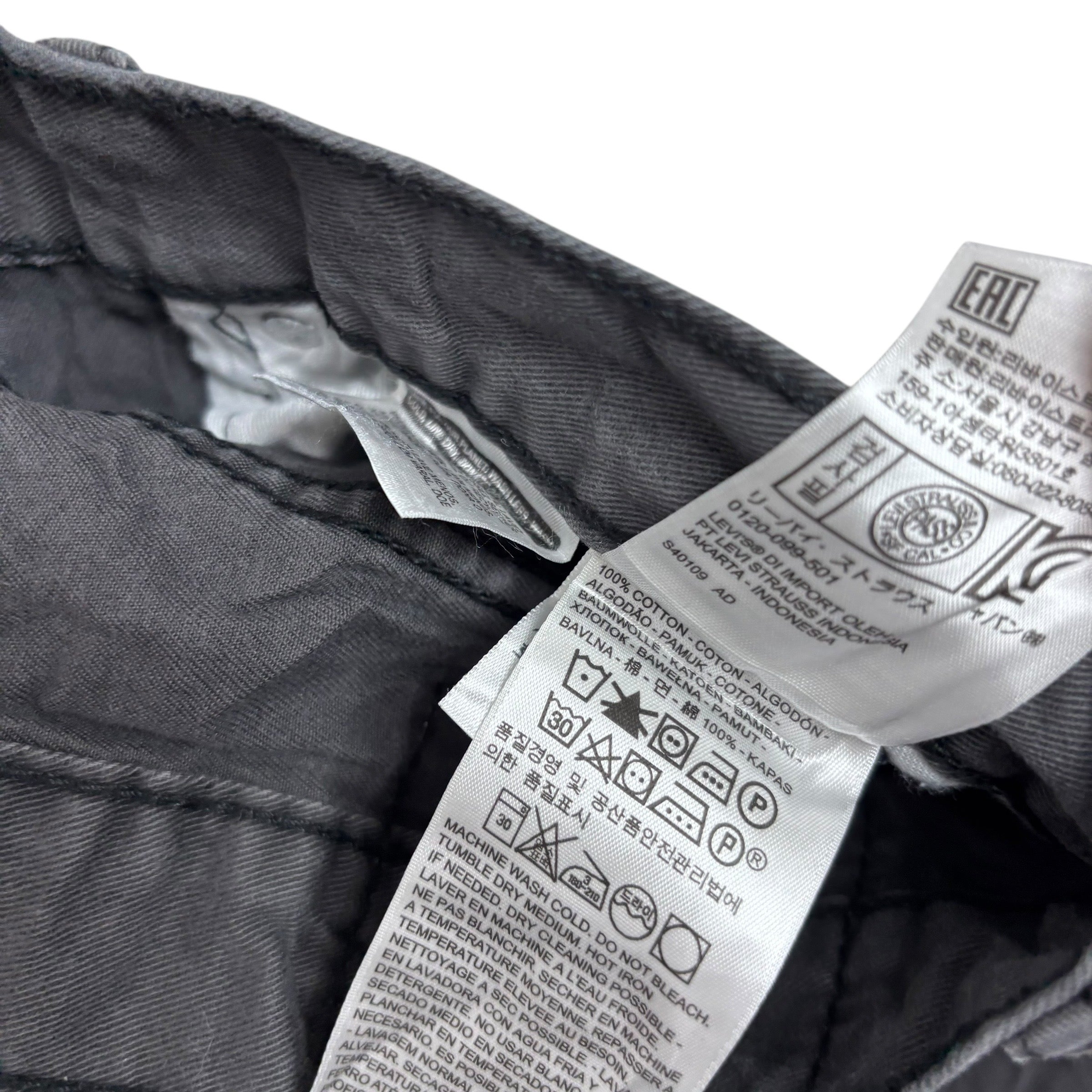 Levis 514 Trousers W32 L30 Mens Grey Regular Straight Fit Pants