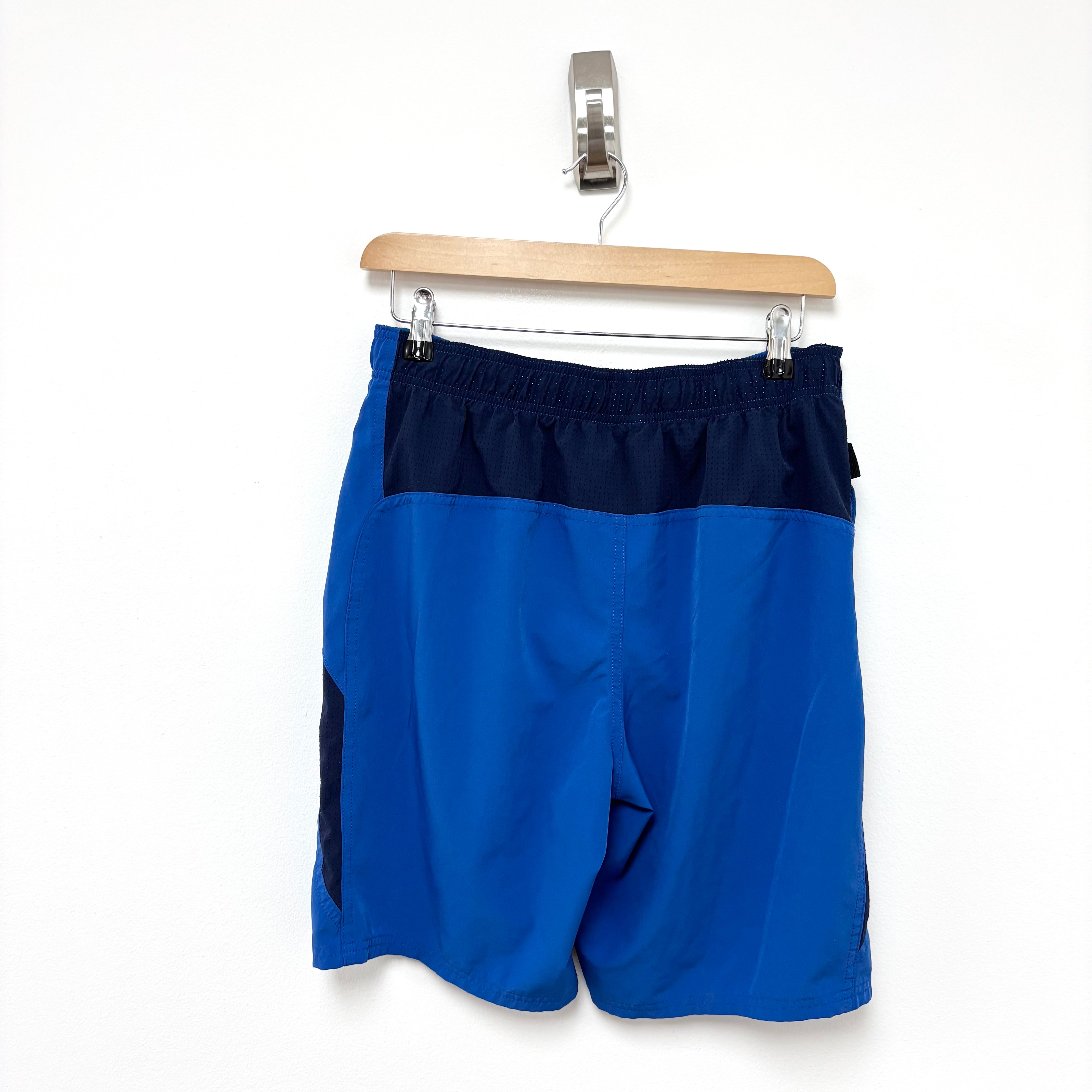 Nike Swim Shorts Mens Small Blue Board Swimming Beach Pockets (E)