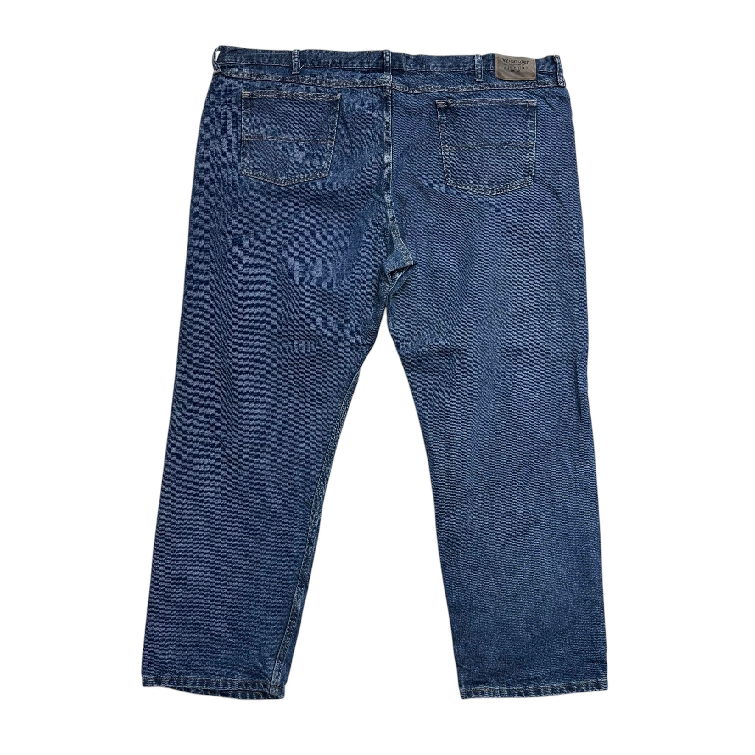 Wrangler Jeans W50 L32 Mens Mid Blue Baggy Relaxed Straight Fit Denim (E)