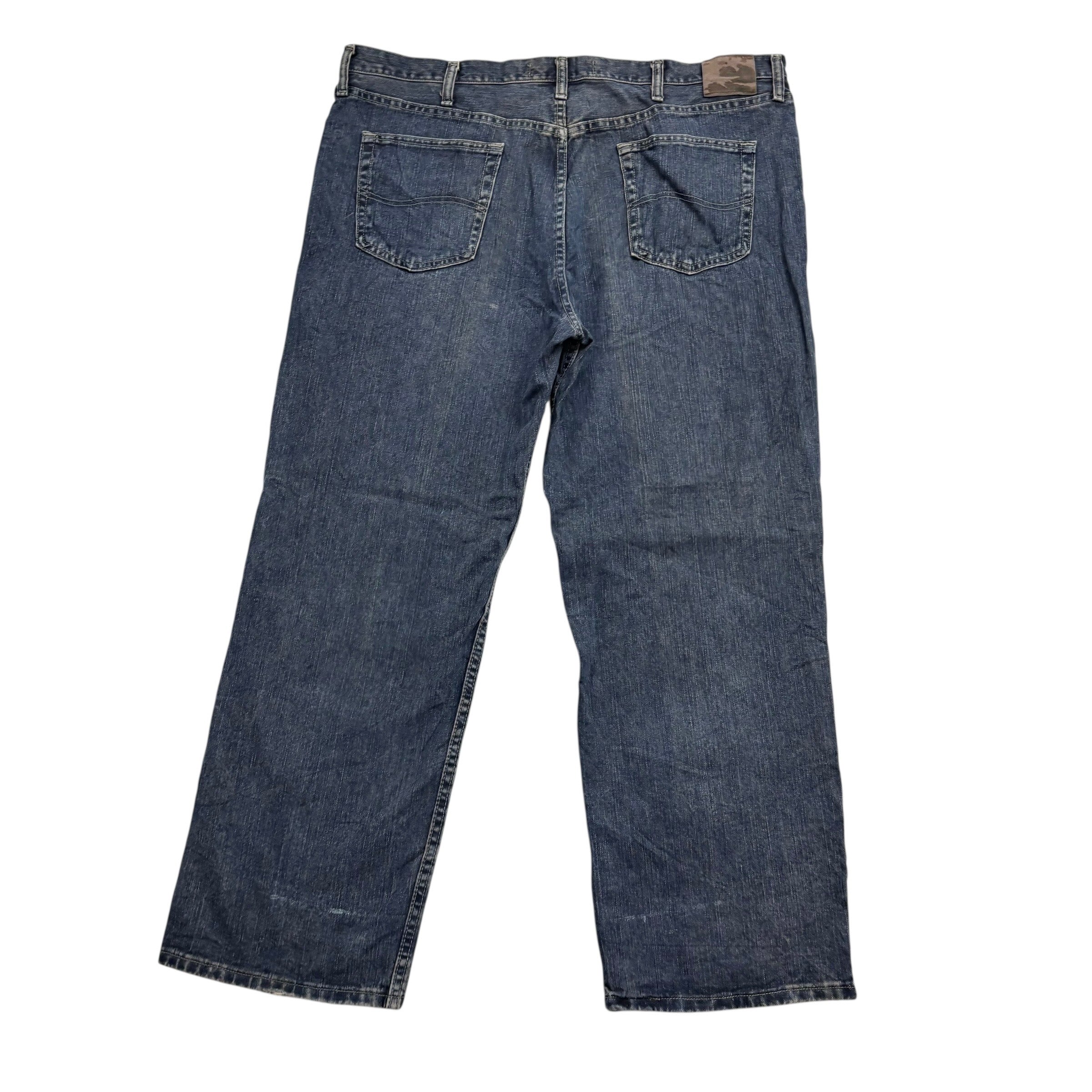 Lee Jeans W42 L30 Mens Dark Blue Baggy Relaxed Straight Fit Vintage Denim