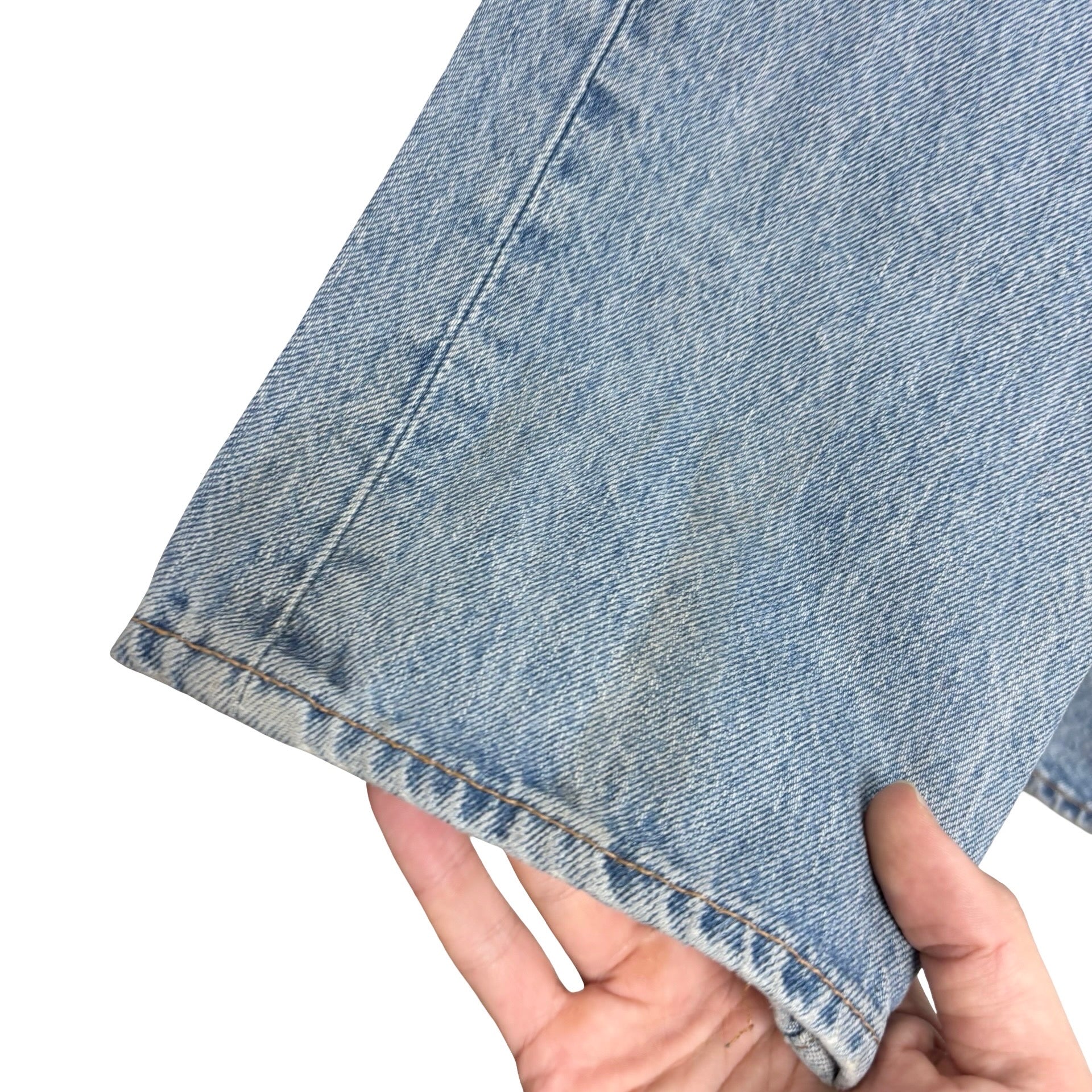 Levis 502 Jeans W31 L32 Mens Light Blue Regular Tapered Fit Stretch Denim