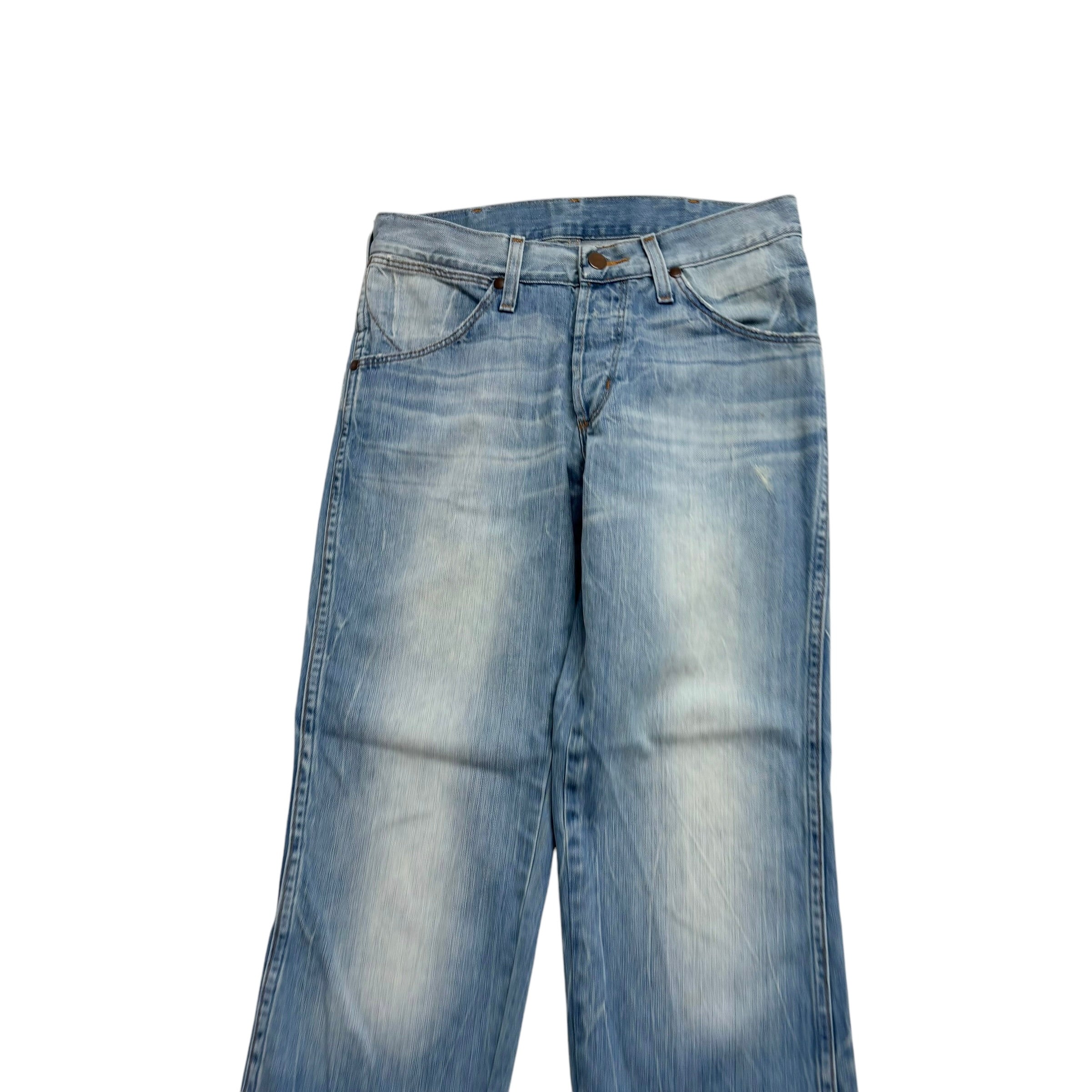 Wrangler Rockville Jeans W29 L33 Mens Light Blue Regular Straight Fit Denim (F)