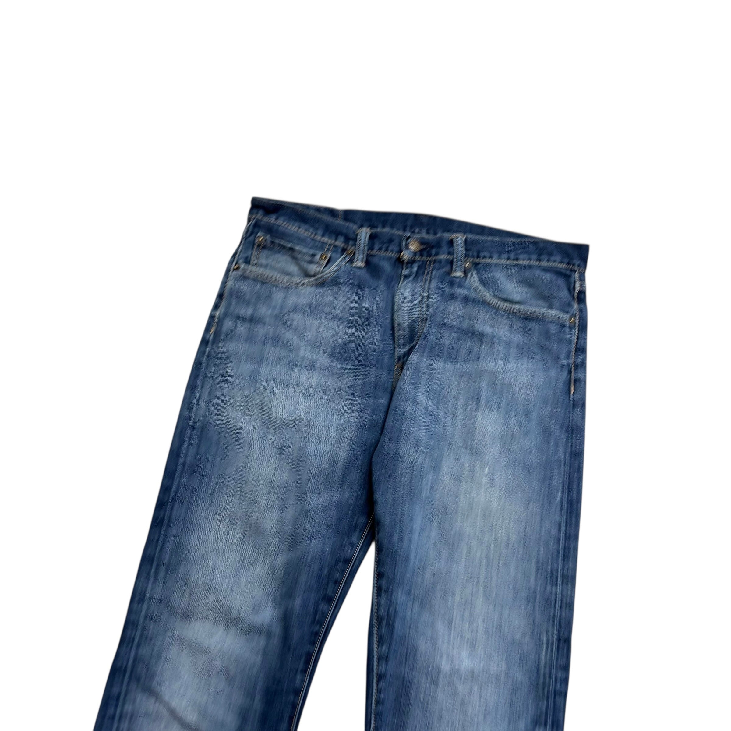 Levis 508 Jeans W34 L32 Mens Mid Blue Regular Tapered Fit Denim