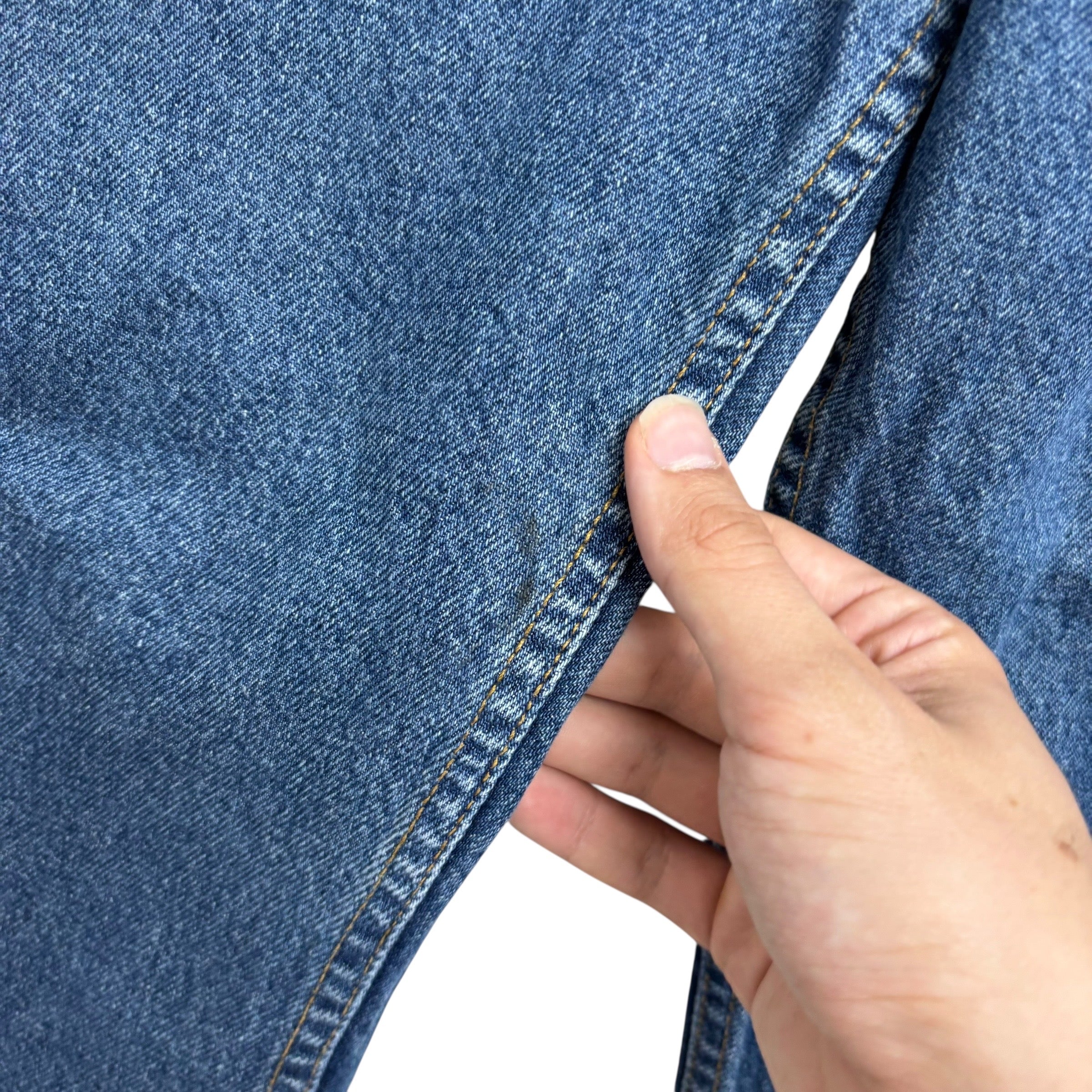 Levis 540 Jeans W48 L30 Mens Mid Blue Relaxed Straight Fit Vintage Denim