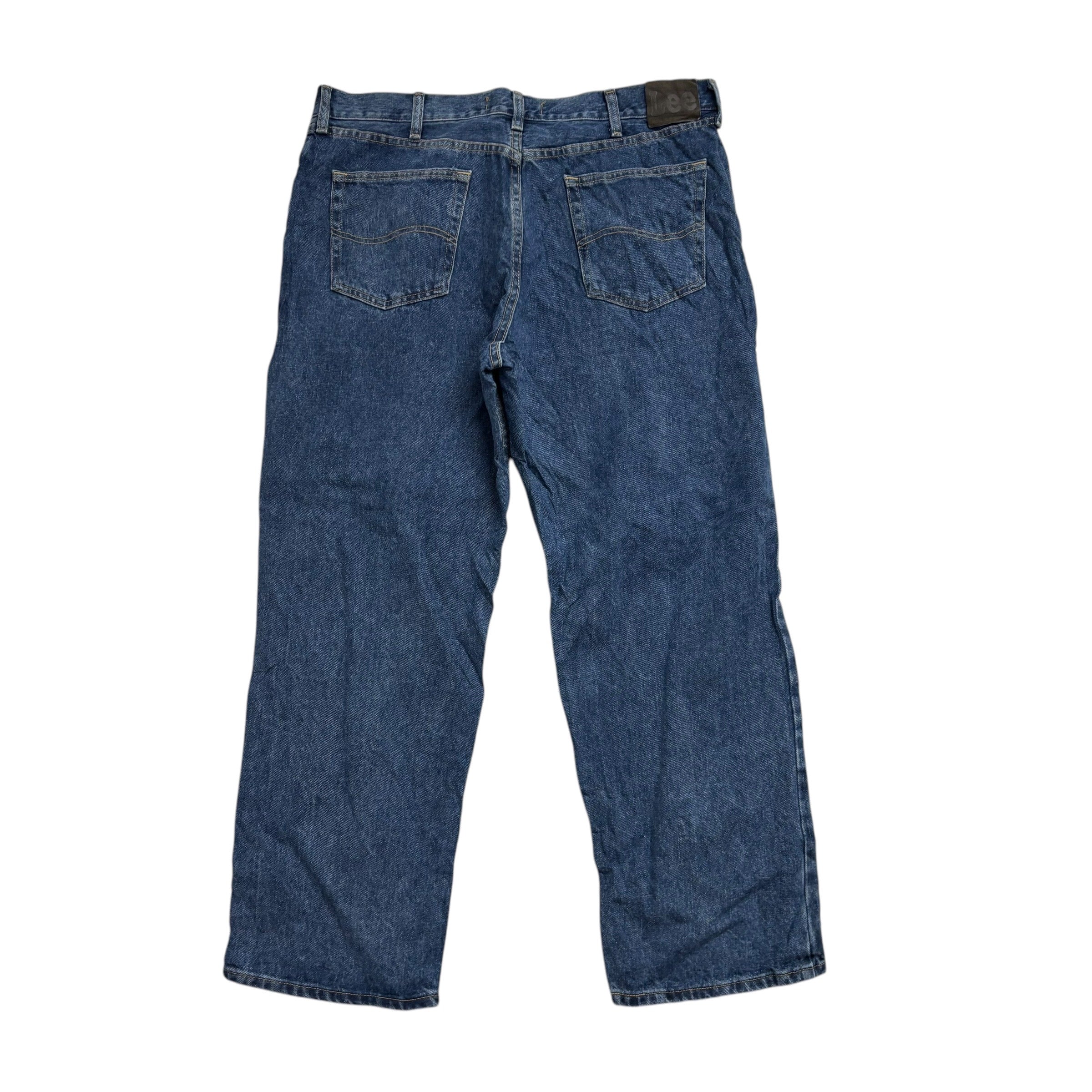 Lee Jeans W40 L30 Mens Mid Blue Baggy Relaxed Straight Fit Denim (E)