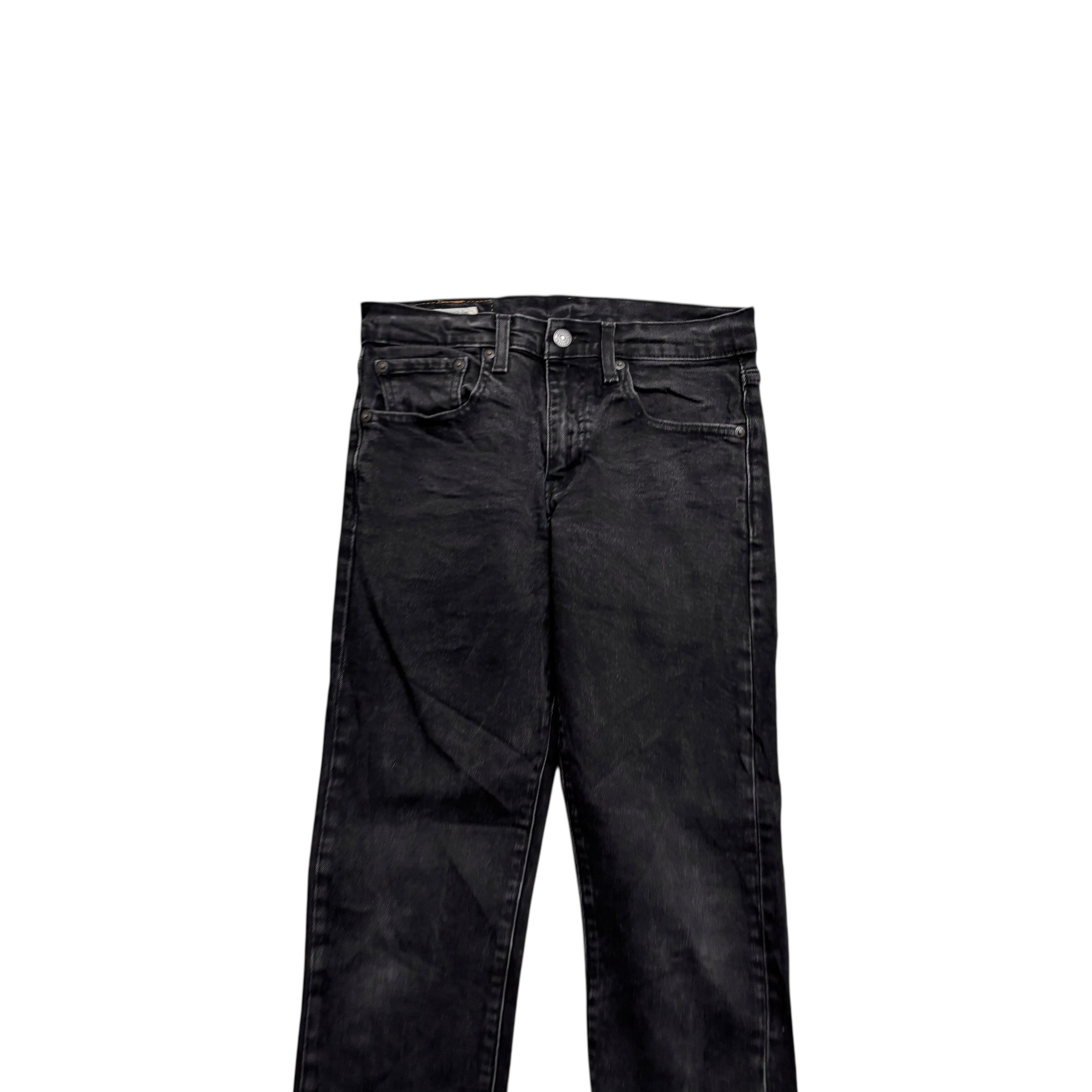 Levis 512 Jeans W28 L29 Mens Black Slim Tapered Fit Stretch Denim (E)