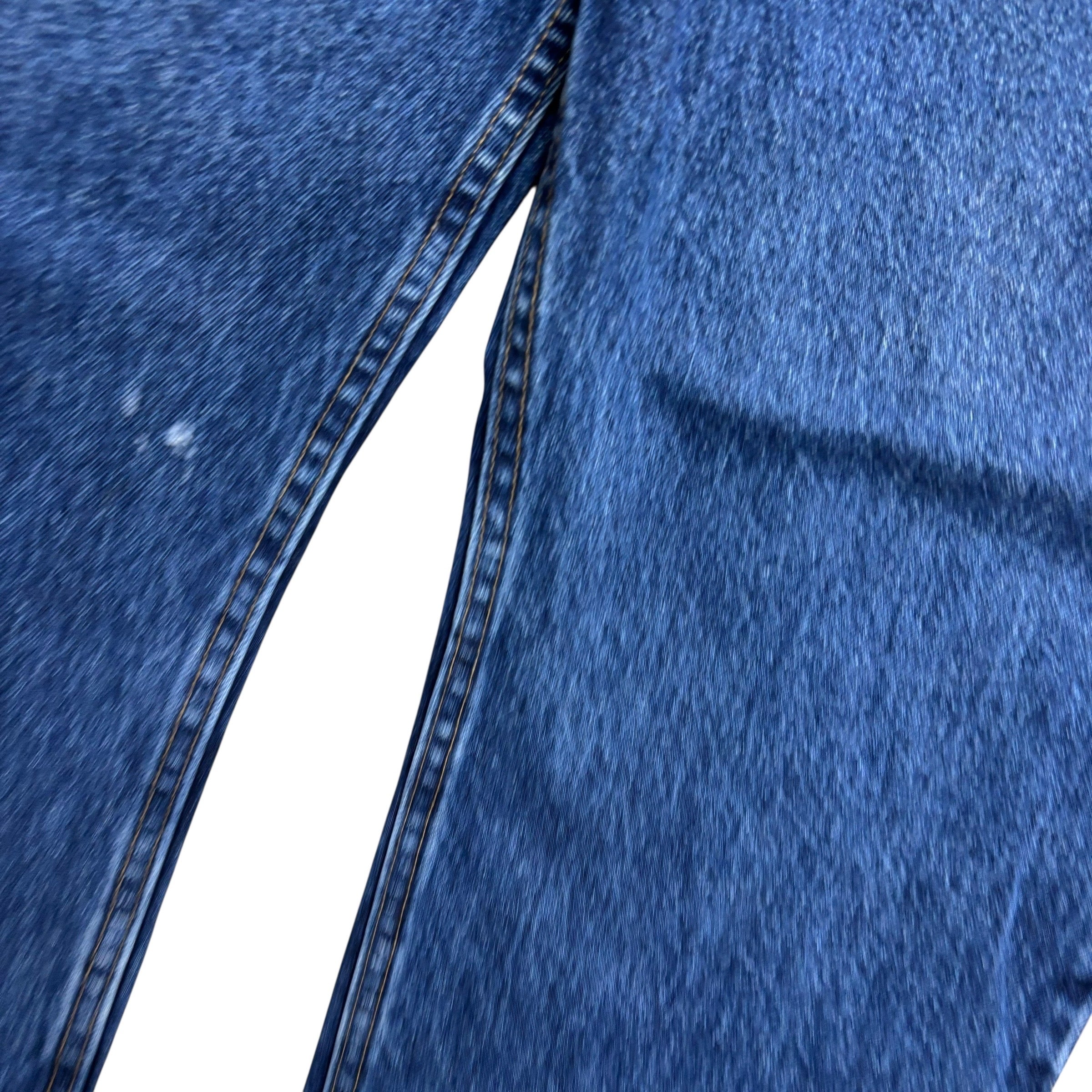 Wrangler Jeans W44 L30 Mens Mid Blue Regular Straight Fit Denim (F)