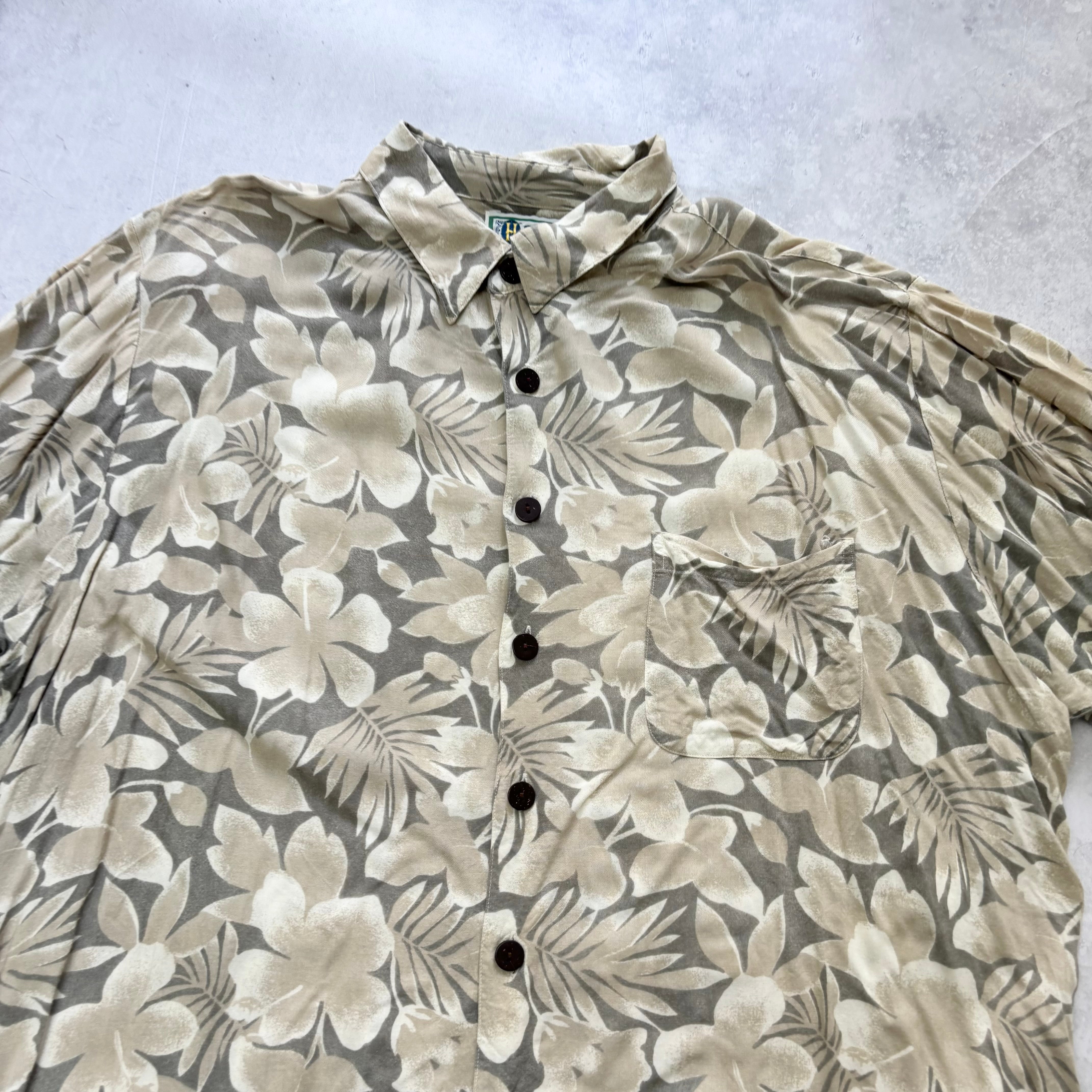 Vintage Hawaiian Shirt Mens XL Multi Floral Aloha Short Sleeve Rayon (E)
