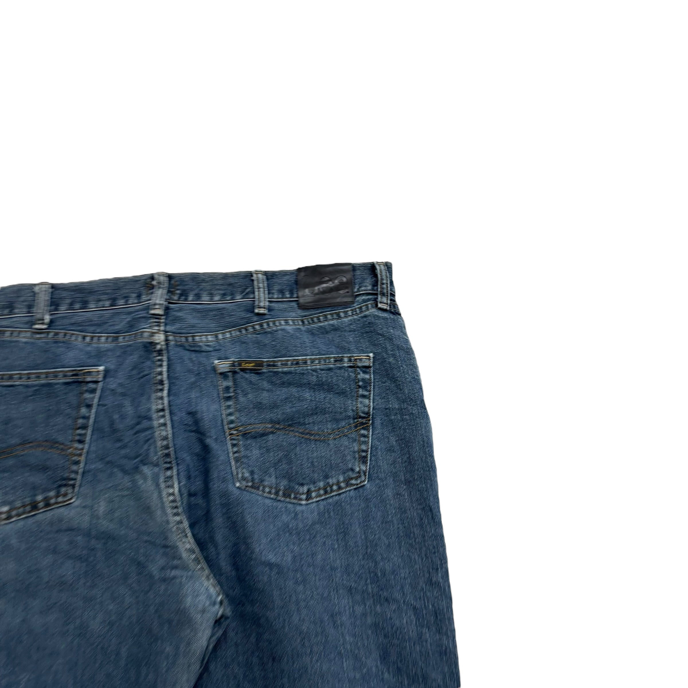 Lee Jeans W40 L30 Mens Mid Blue Relaxed Straight Fit Vintage Denim