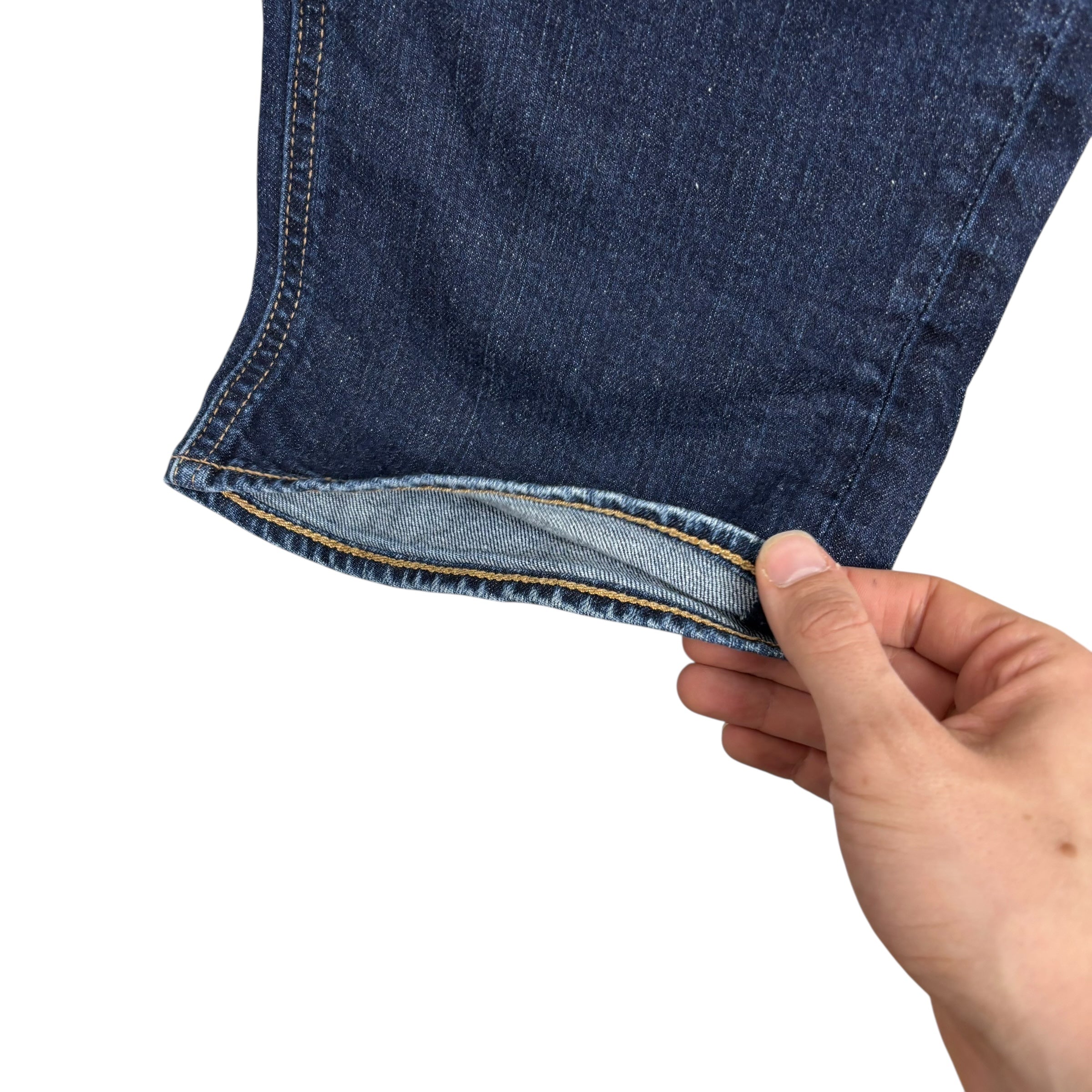 Levis 541 Jeans W40 L31 Mens Dark Blue Athletic Taper Fit Stretch Premium Denim