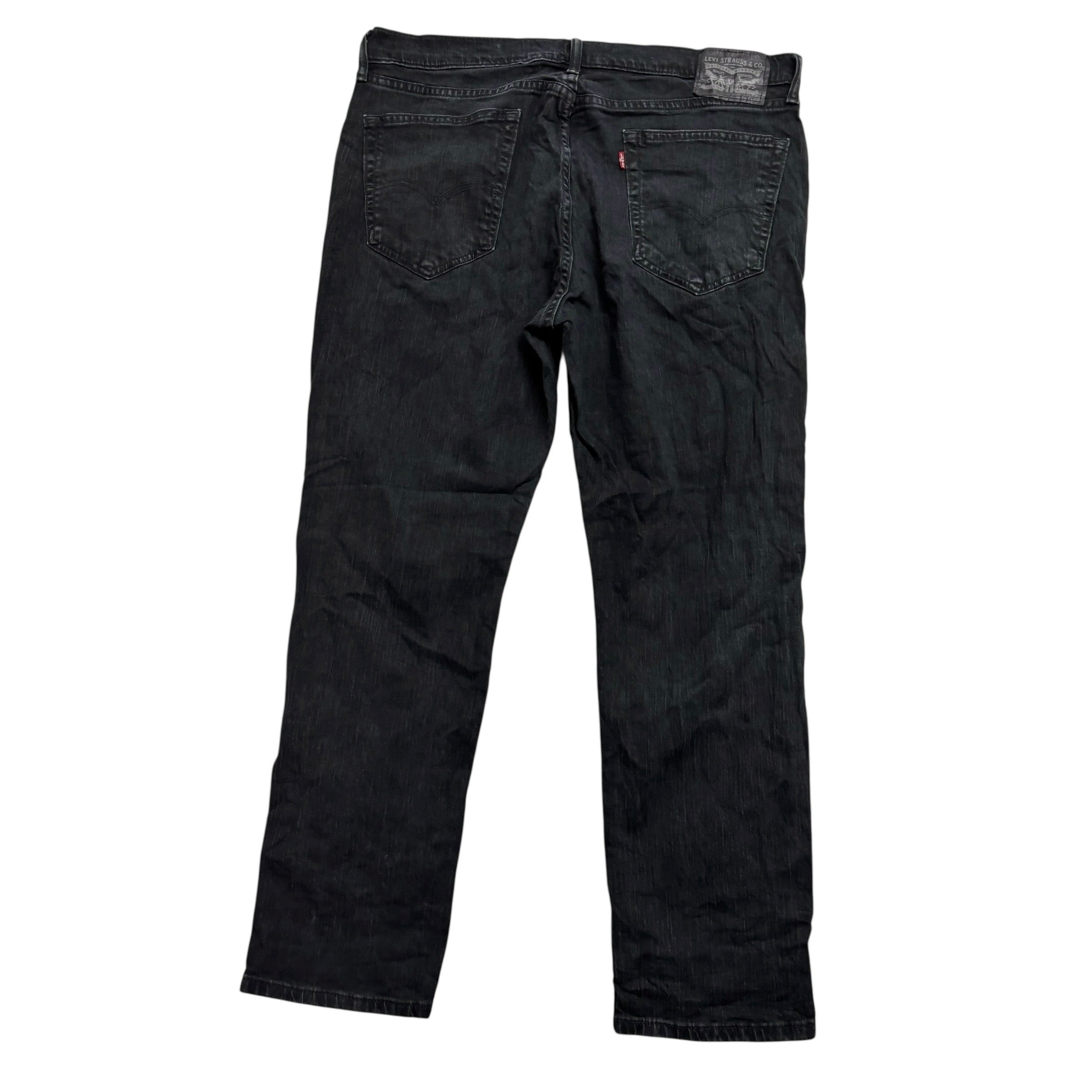 Levis 541 Jeans W38 L30 Mens Black Athletic Tapered Fit Stretch Denim