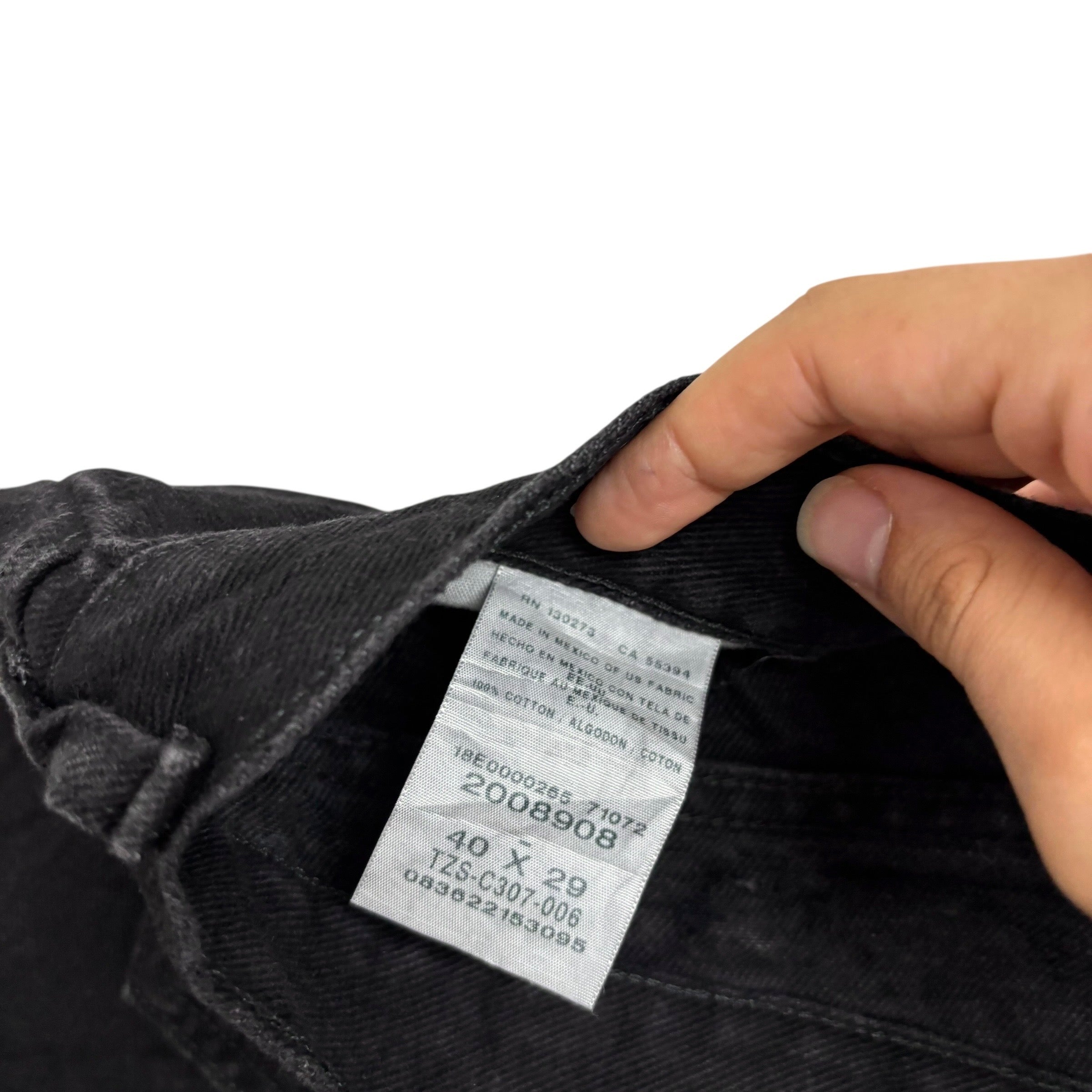 Lee Jeans W40 L29 Mens Black Regular Straight Fit Denim (E)