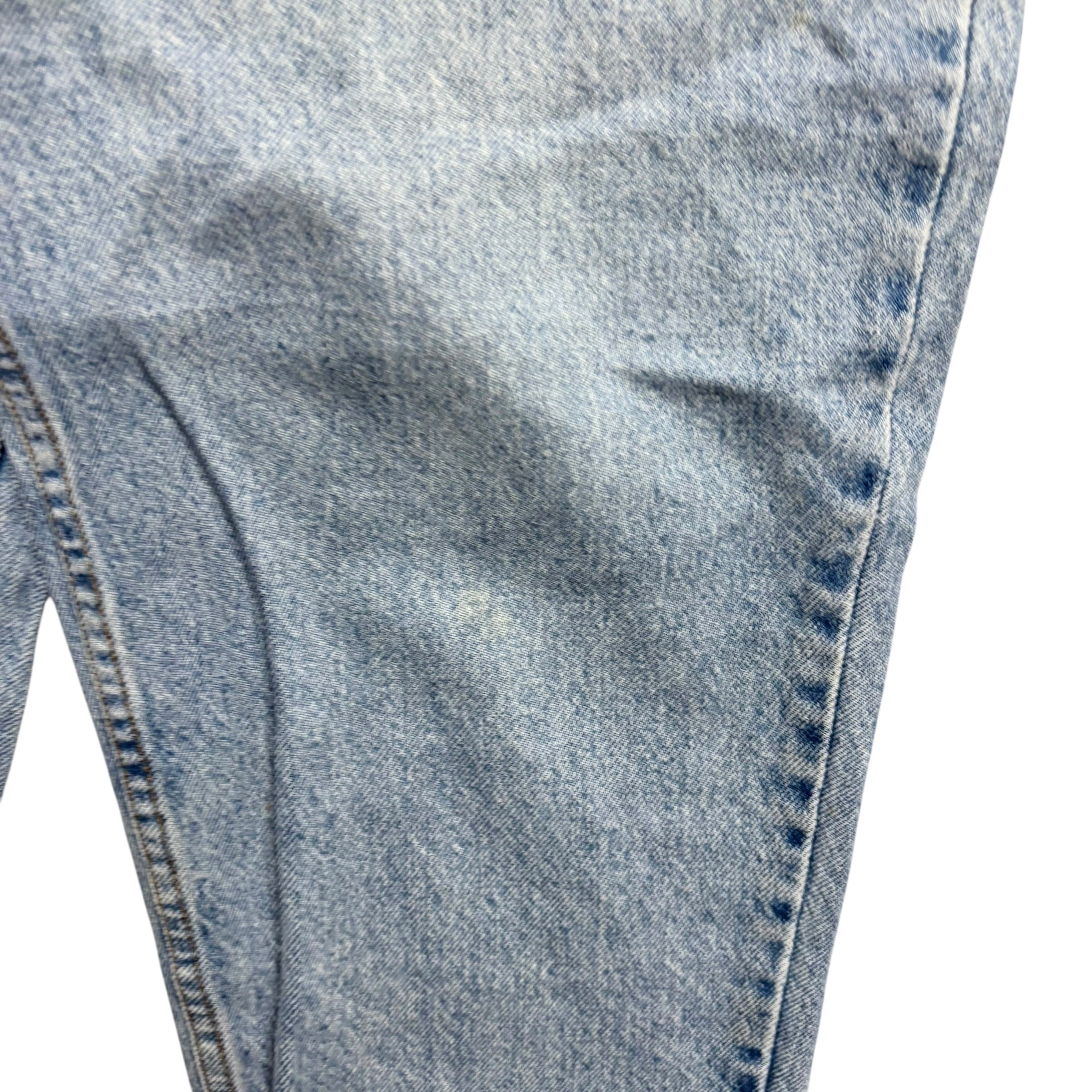 Levis 551 Jeans W34 L29 Womens Light Blue Relaxed Taper Fit USA Made Vintage