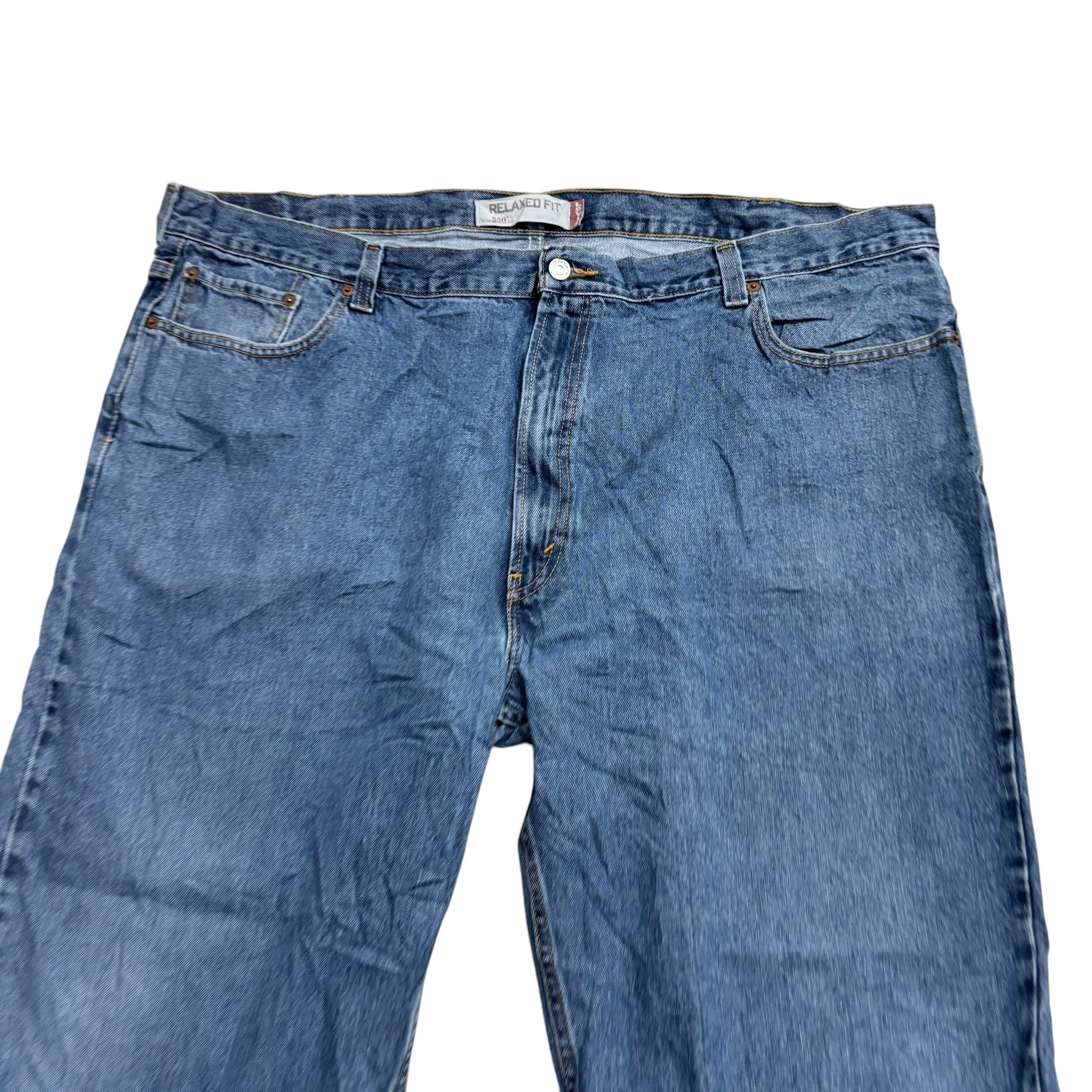 Levis 550 Jeans W48 L30 Mens Mid Blue Baggy Relaxed Fit Vintage Denim (E)