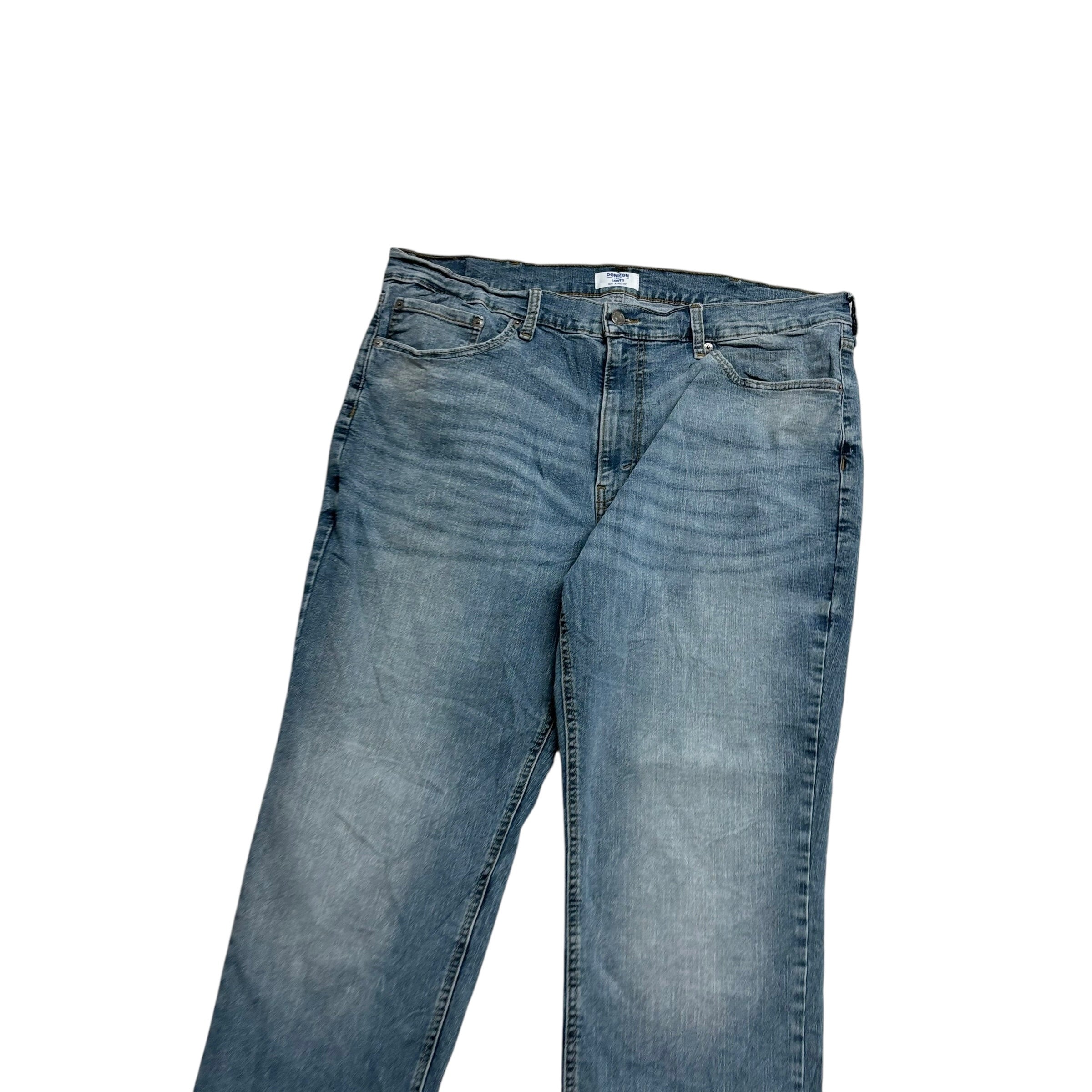 Levis Denizen Jeans W38 L29 Mens Blue Athletic Fit Stretch Denim (E)