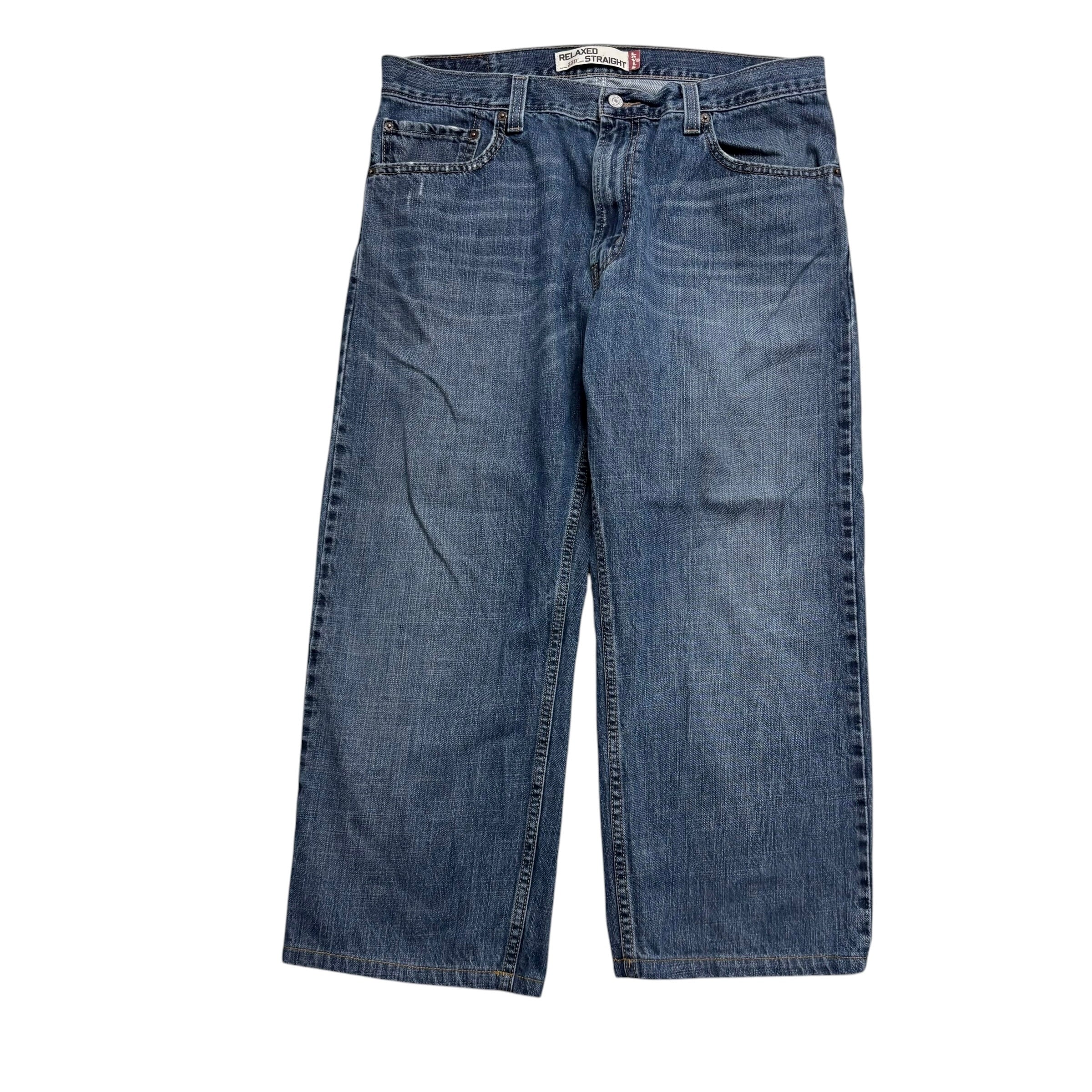 Levis 559 Jeans W36 L25 Mens Mid Blue Baggy Relaxed Fit Vintage Denim (F)