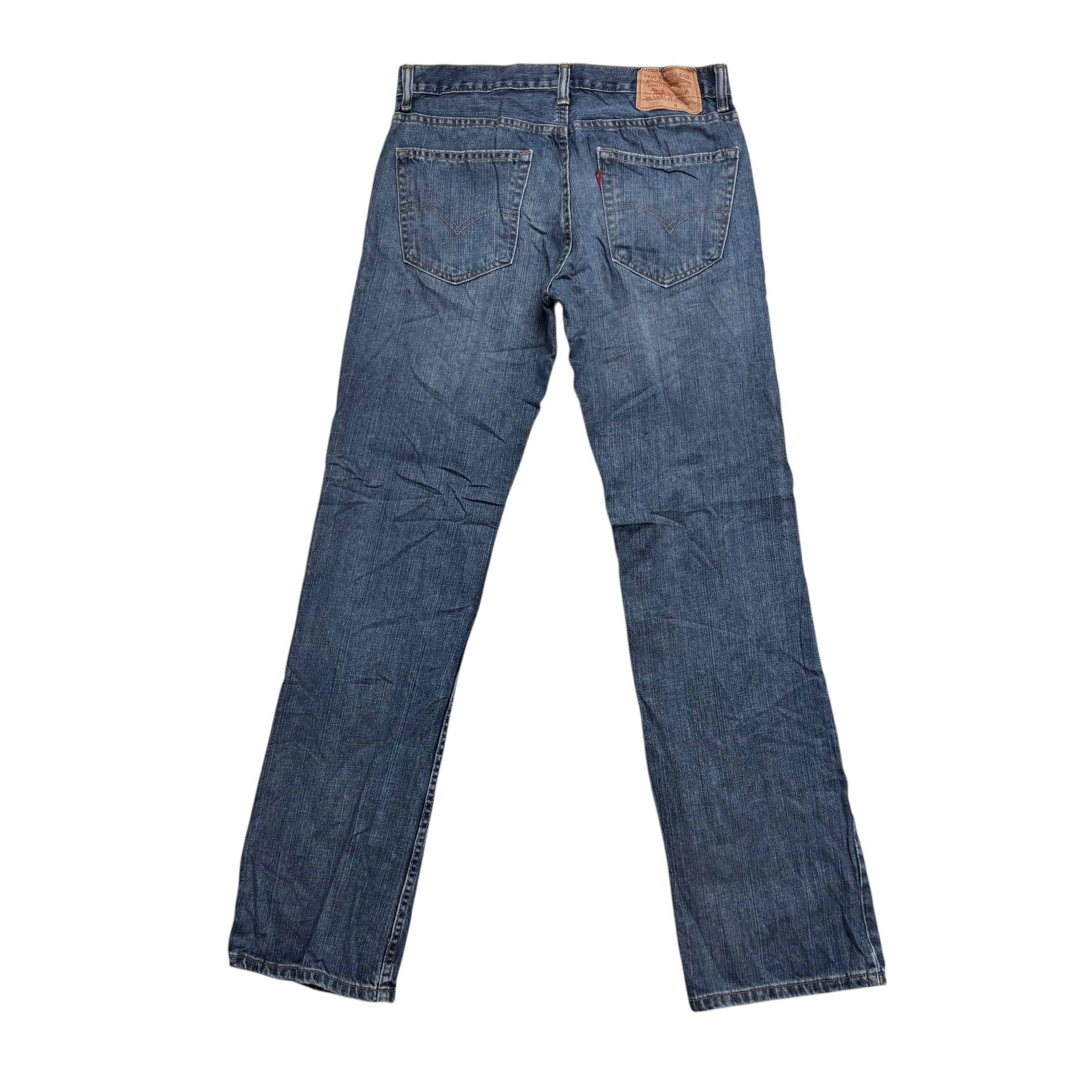 Levis 527 Jeans W32 L33 Mens Mid Blue Slim Bootcut Fit Vintage Denim (E)