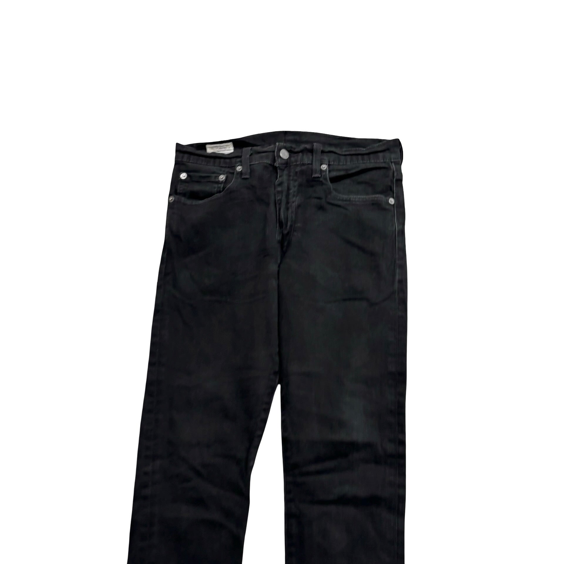 Levis 512 Jeans W30 L31 Mens Black Slim Tapered Fit Stretch Denim (E)