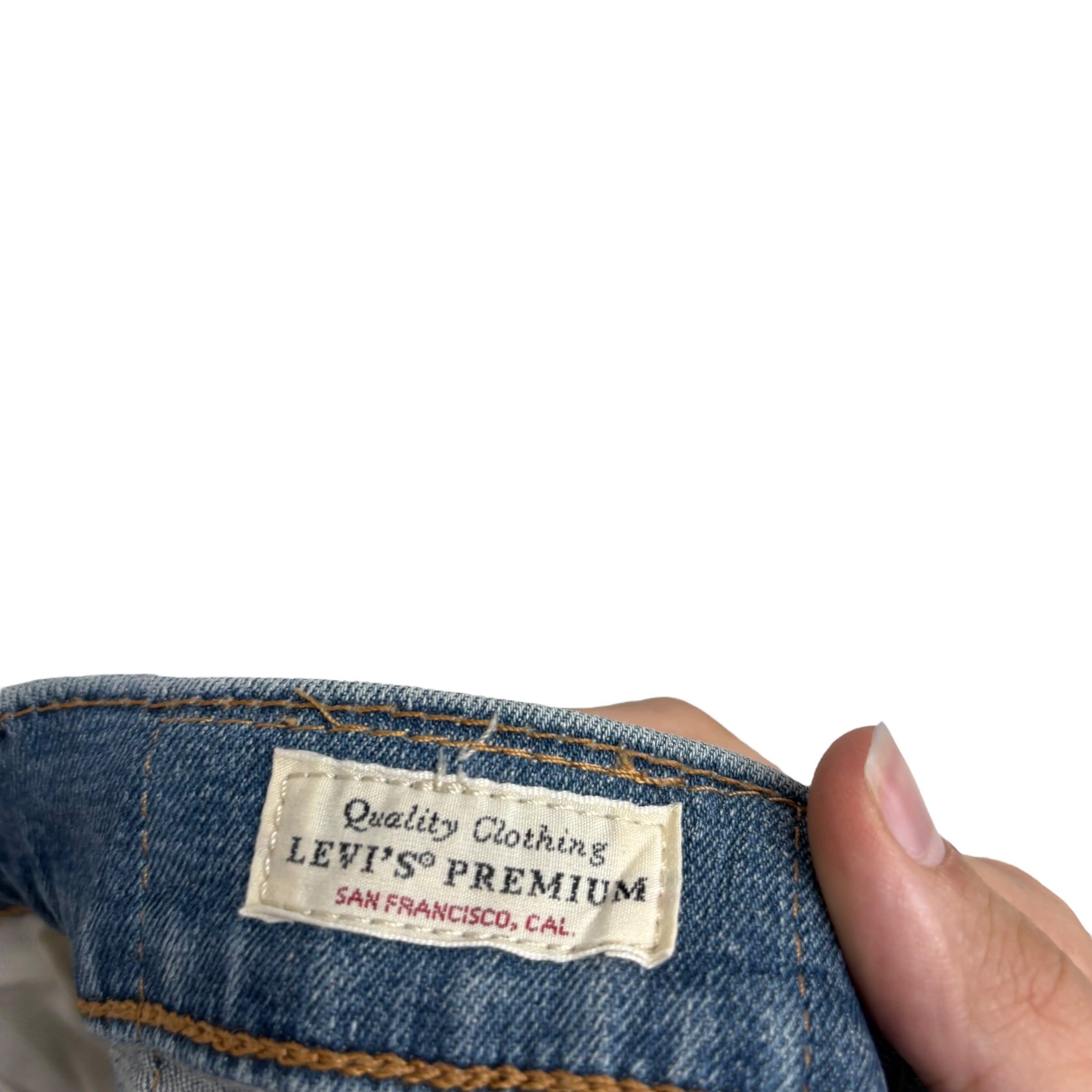 Levis 512 Jeans W34 L34 Mens Light Blue Slim Tapered Fit Stretch Premium