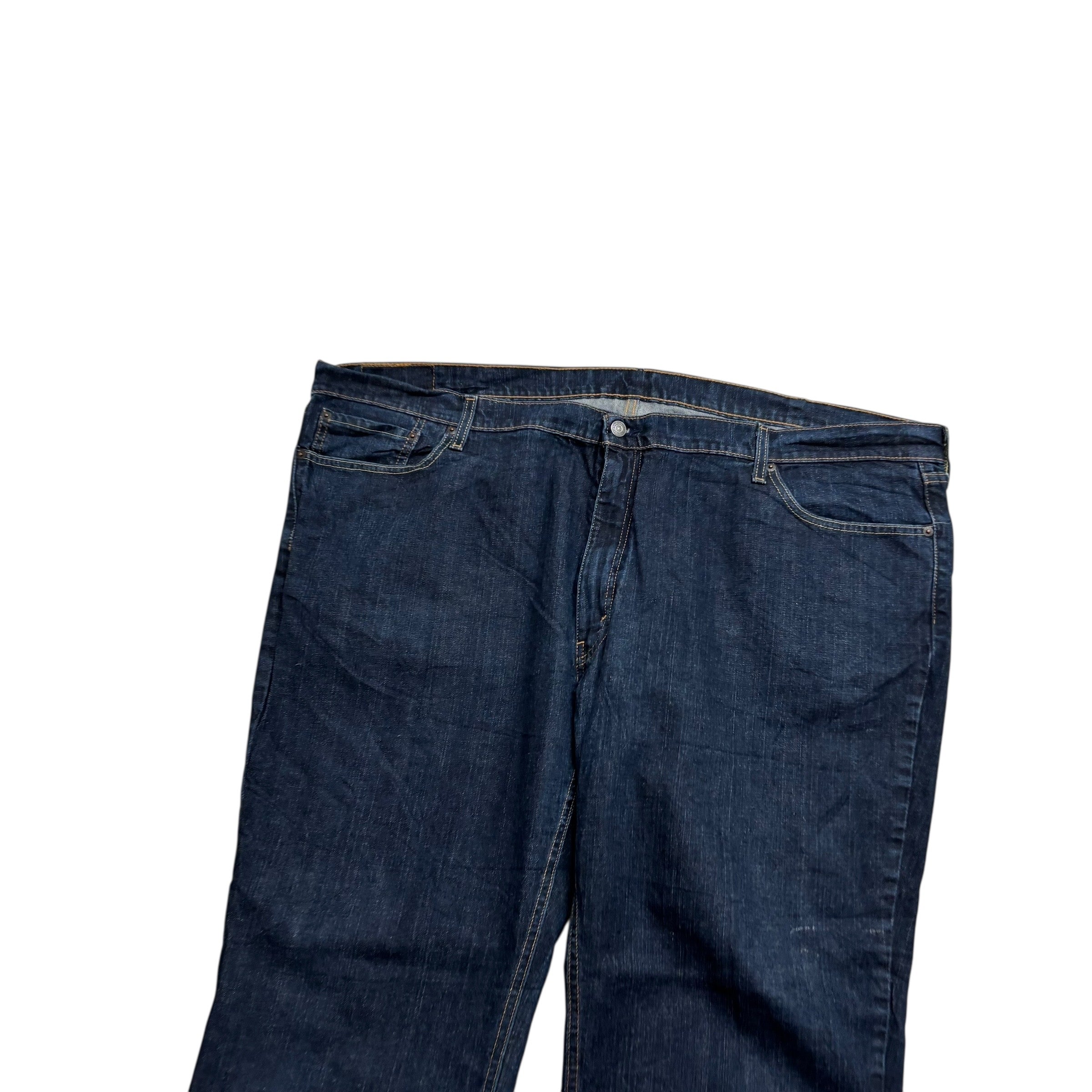 Levis 541 Jeans W50 L28 Mens Dark Blue Athletic Tapered Fit Stretch Denim