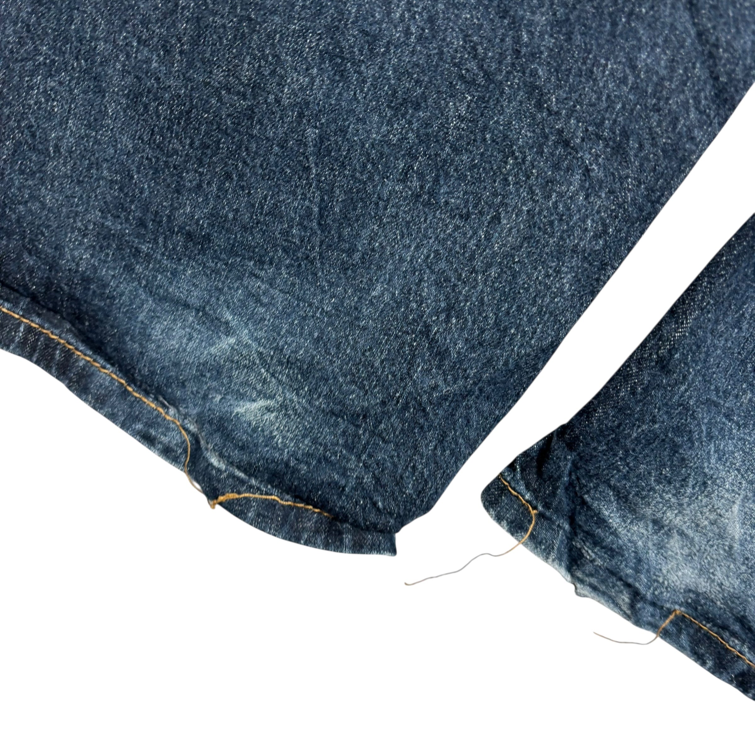 Levis Signature Jeans W38 L34 Mens Dark Blue Relaxed Straight Stretch Denim