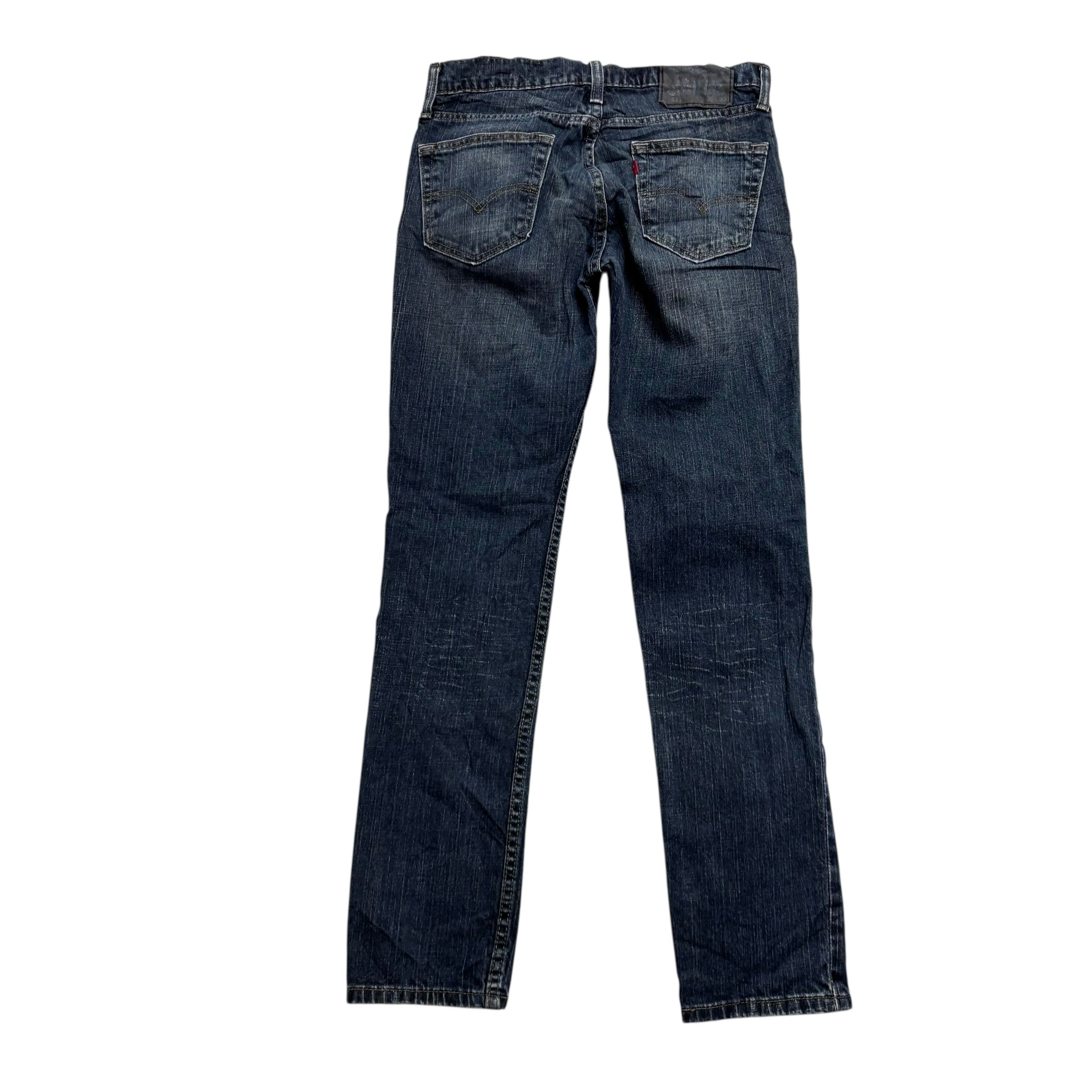 Levis 511 Jeans W30 L32 Mens Dark Blue Slim Fit Stretch Denim (E)