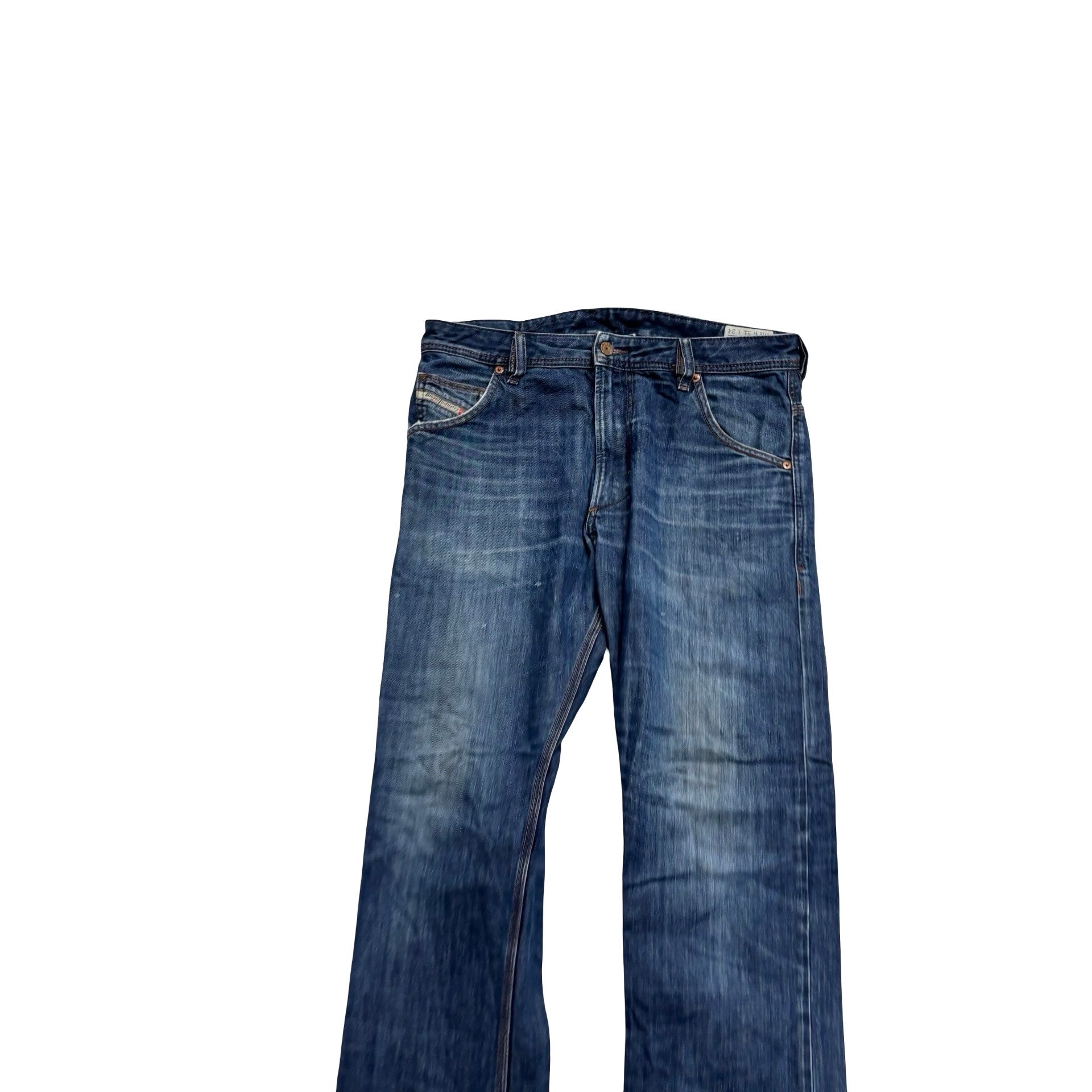 Diesel Krooley Jeans W31 L34 Mens Dark Blue Slim Carrot Fit Denim