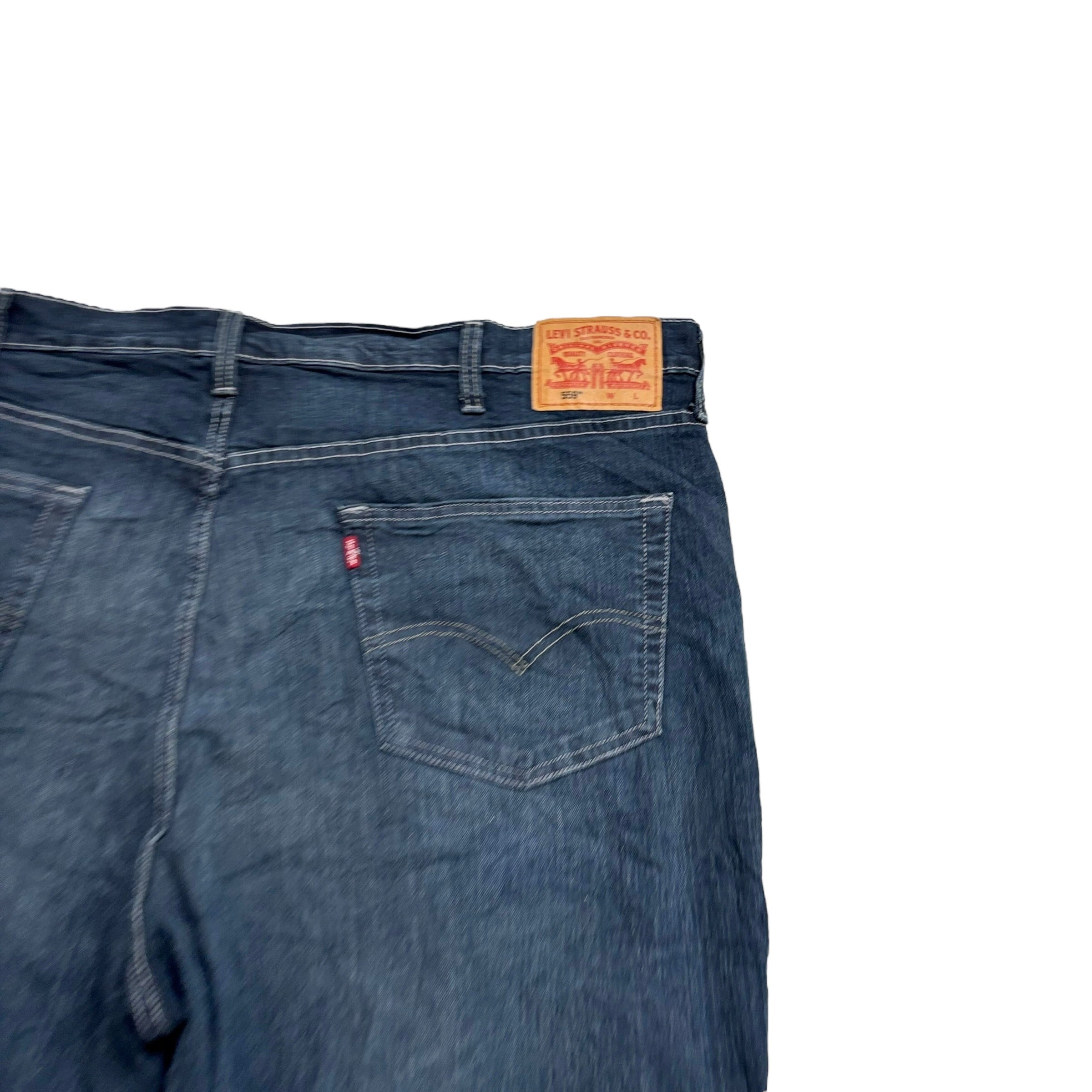 Levis 559 Jeans W46 L30 Mens Dark Blue Relaxed Straight Fit Stretch Denim (E)