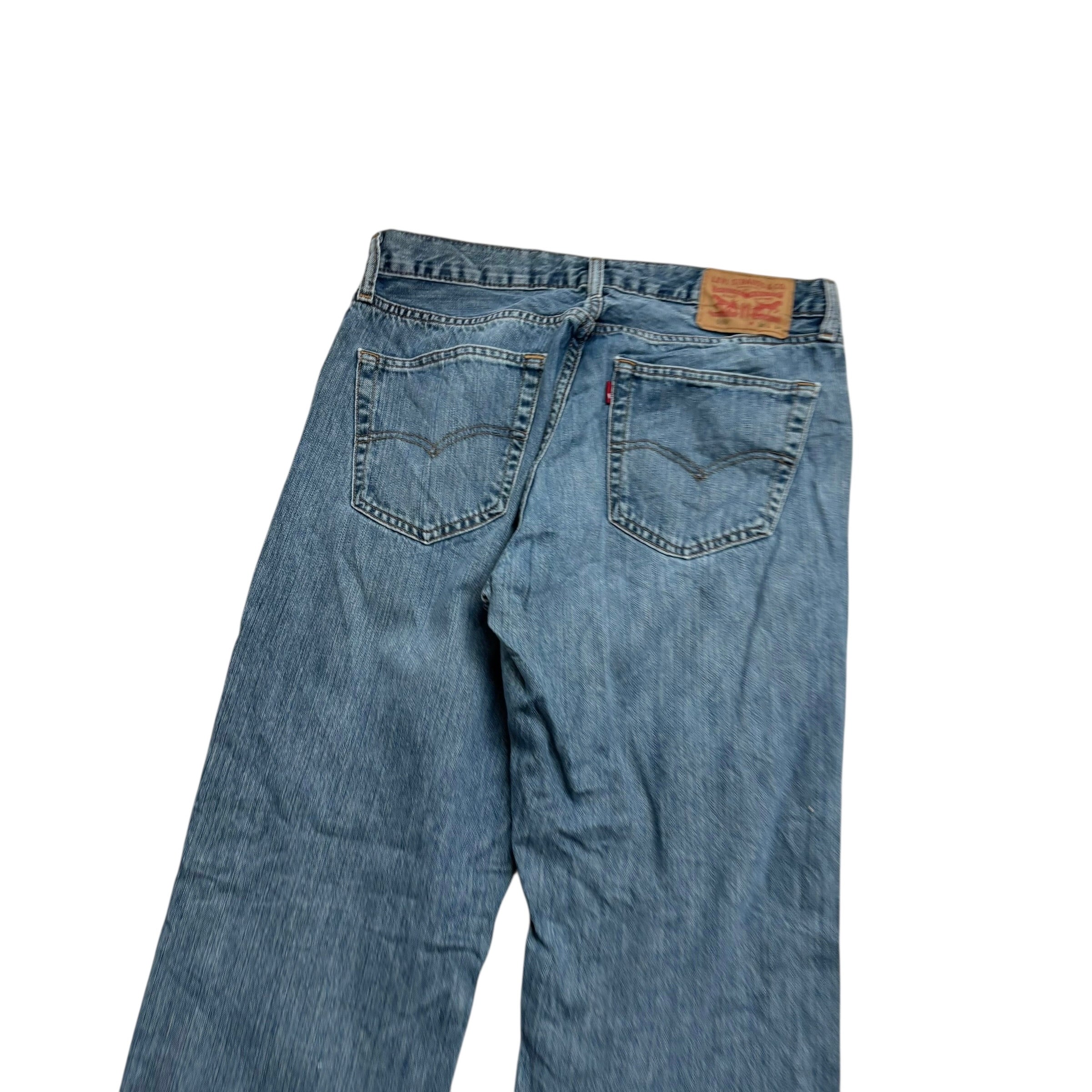 Levis 559 Jeans W34 L34 Mens Mid Blue Baggy Relaxed Straight Fit Denim (E)