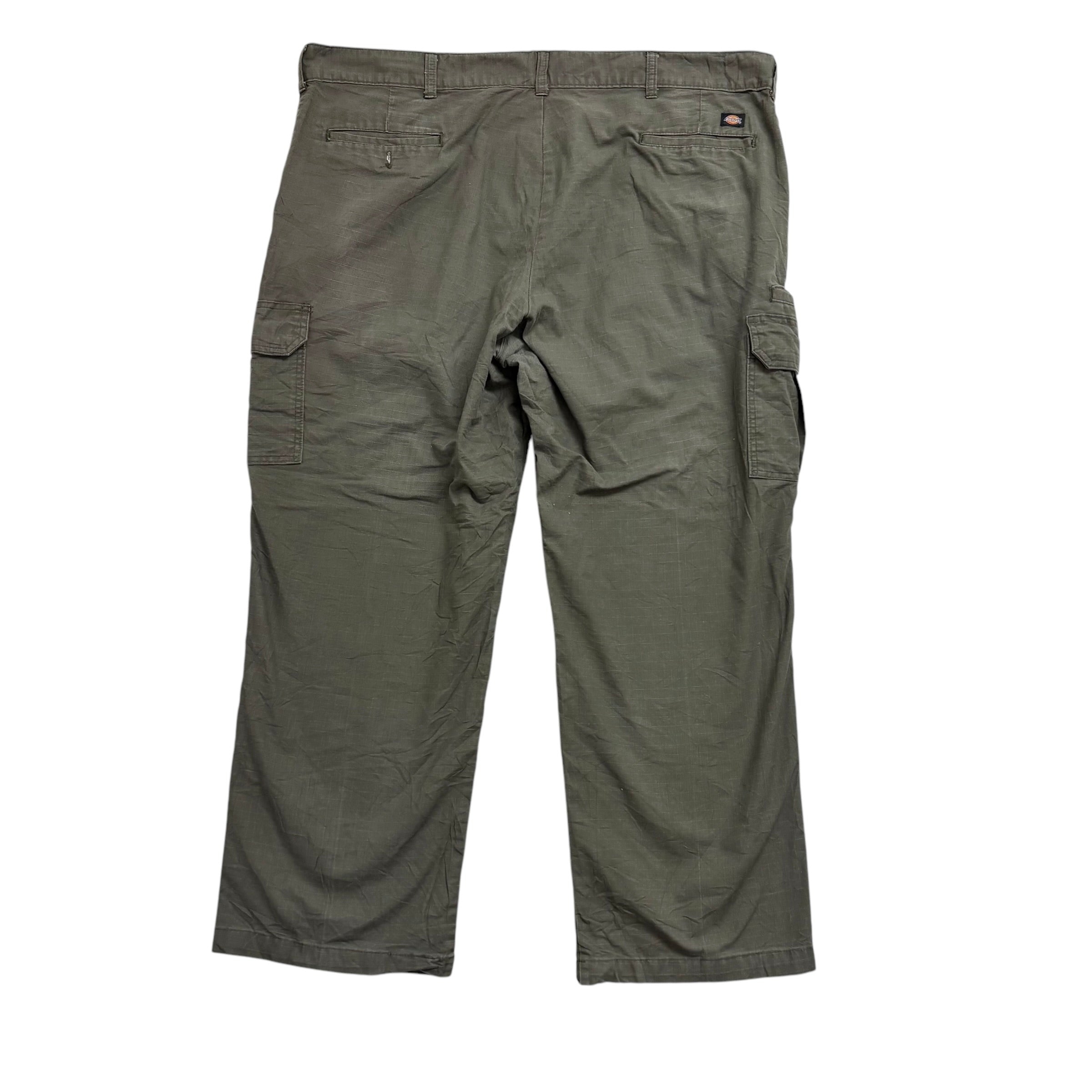 Dickies Cargo Trousers W44 L30 Mens Olive Green Pants Relaxed Straight Workwear