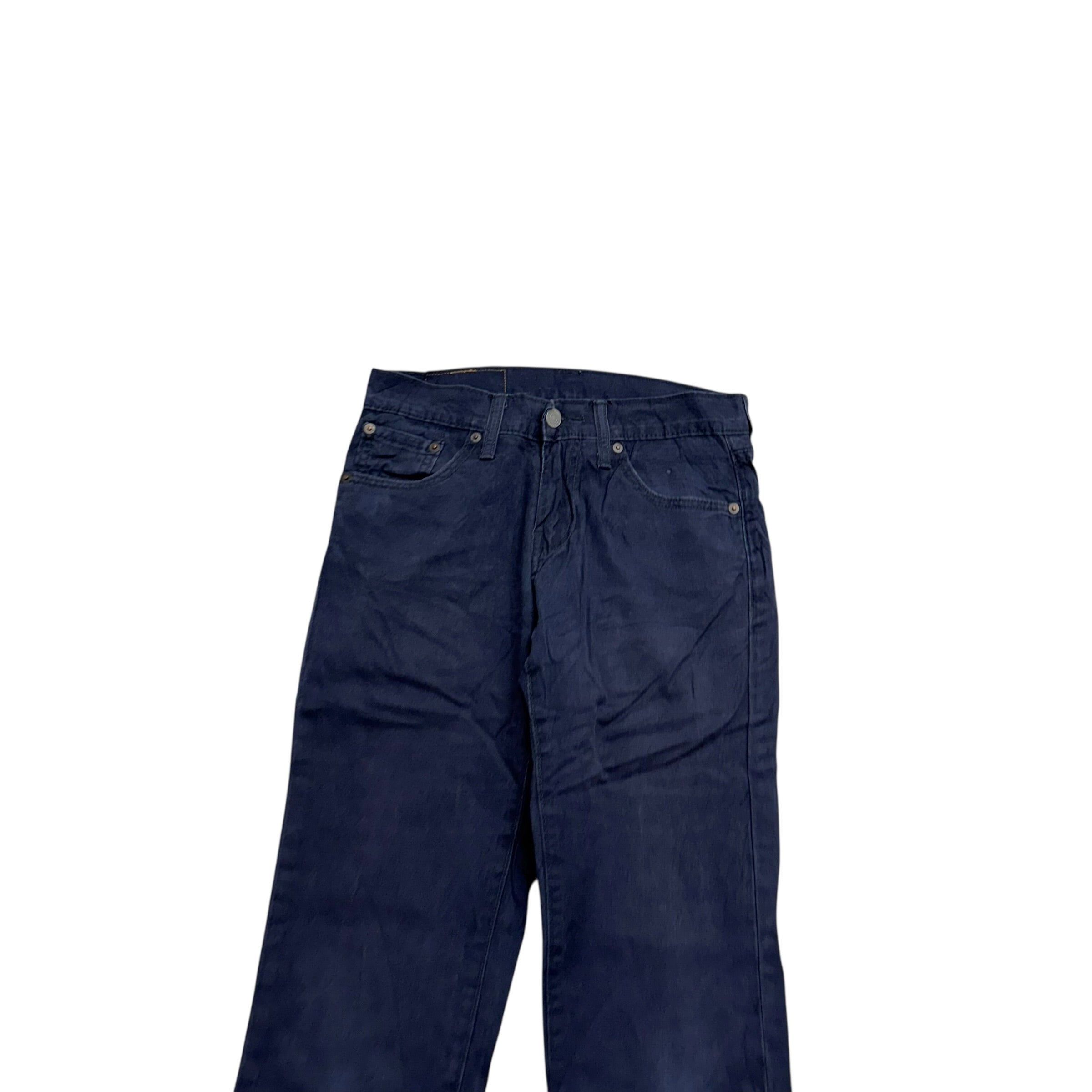 Levis 511 Trousers W27 L32 Mens Navy Blue Slim Fit Stretch Cotton Pants