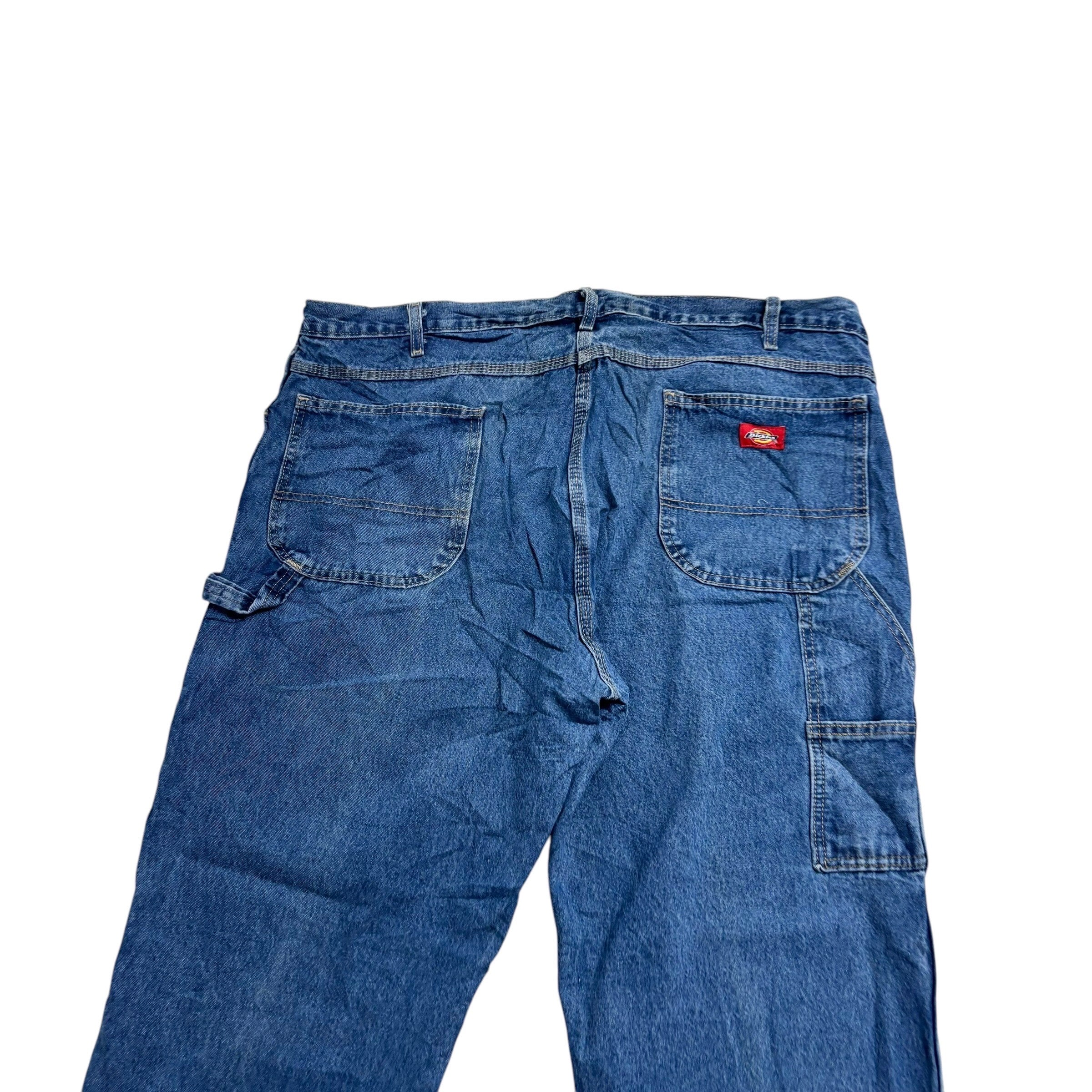 Dickies Carpenter Jeans W40 L34 Mens Mid Blue Relaxed Straight Fit Pants