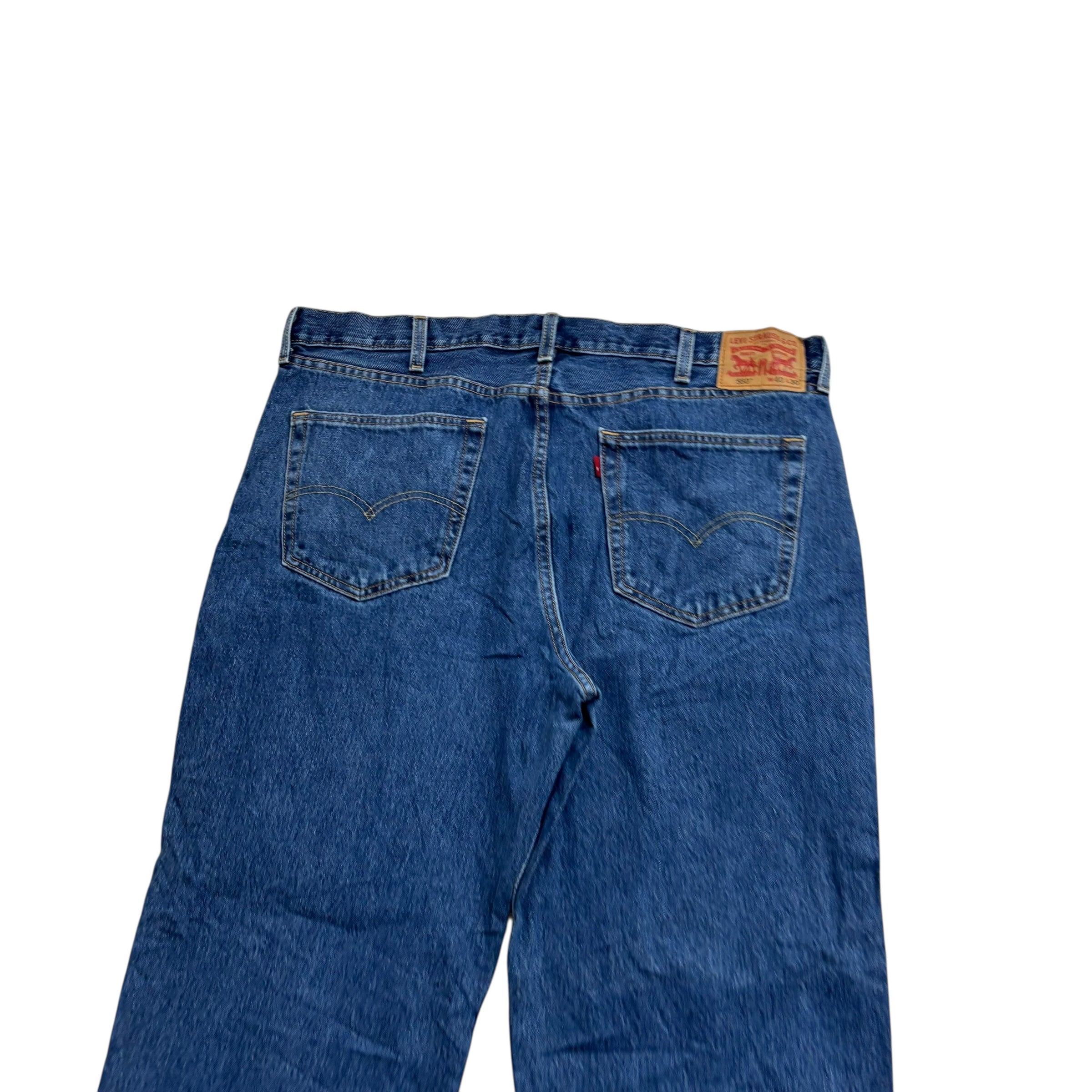 Levis 550 Jeans W40 L30 Mens Mid Blue Baggy Relaxed Straight Fit Denim