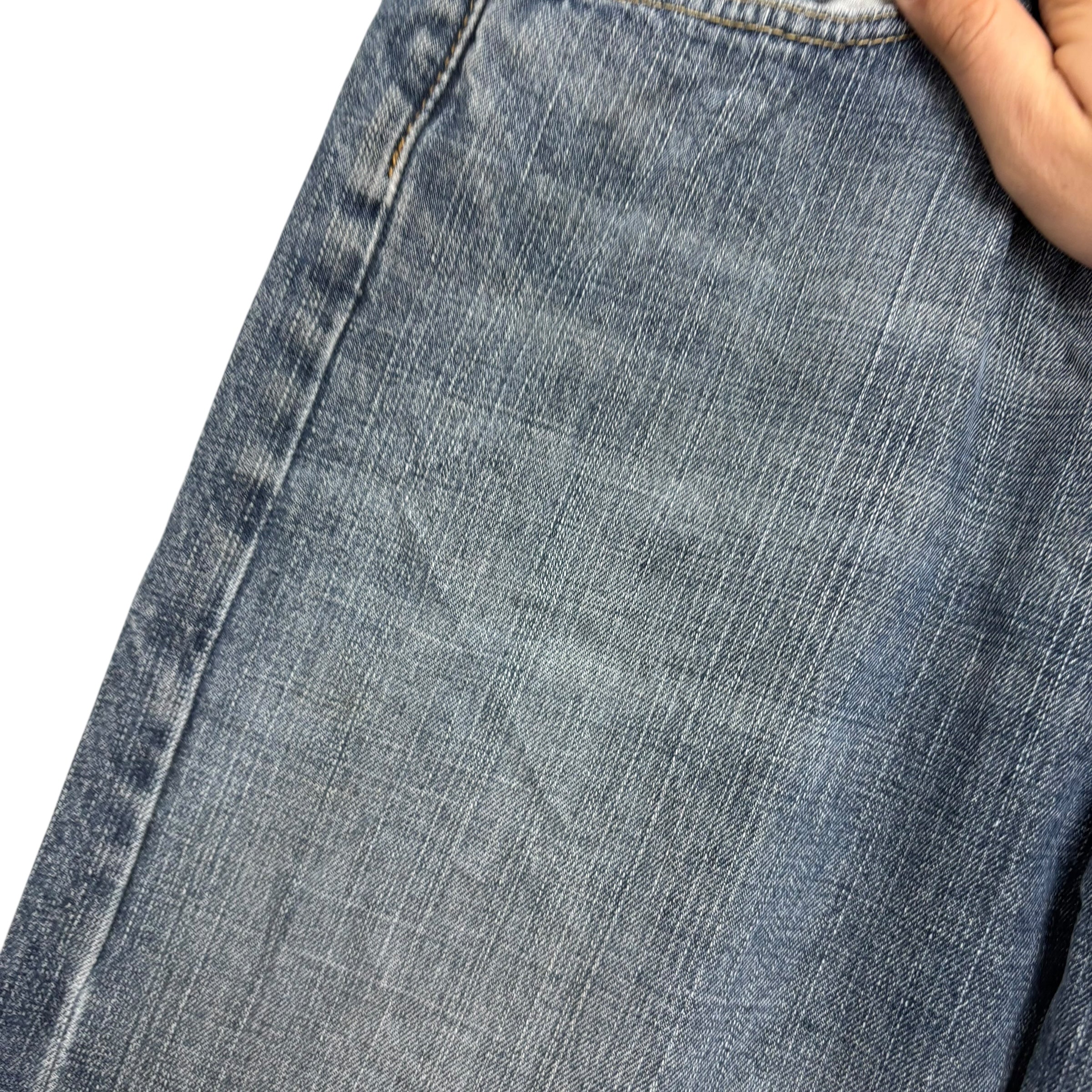 Levis 569 Jeans W36 L32 Mens Mid Blue Baggy Relaxed Straight Fit Denim