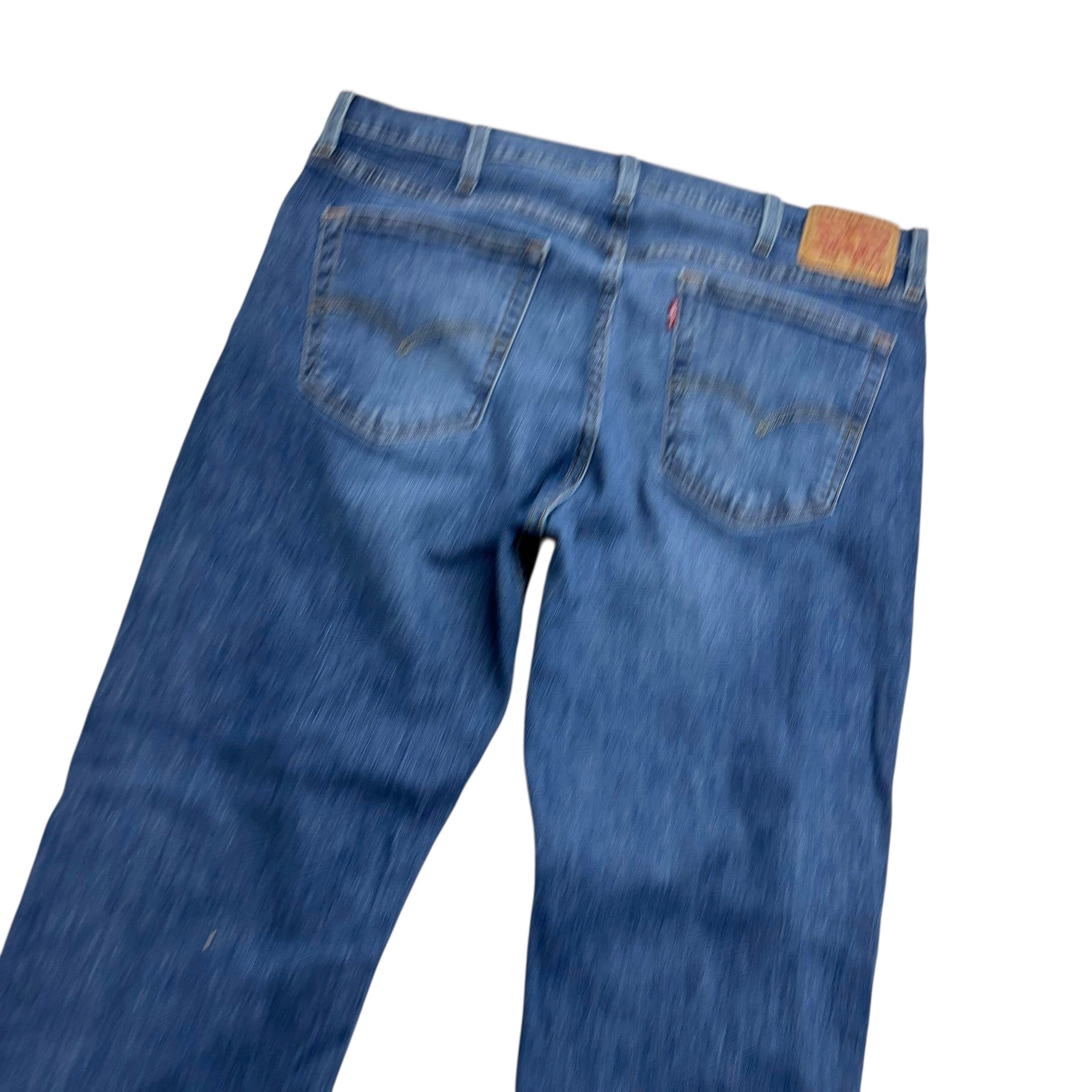 Levis 559 Jeans W38 L34 Mens Mid Blue Regular Straight Fit Stretch Denim