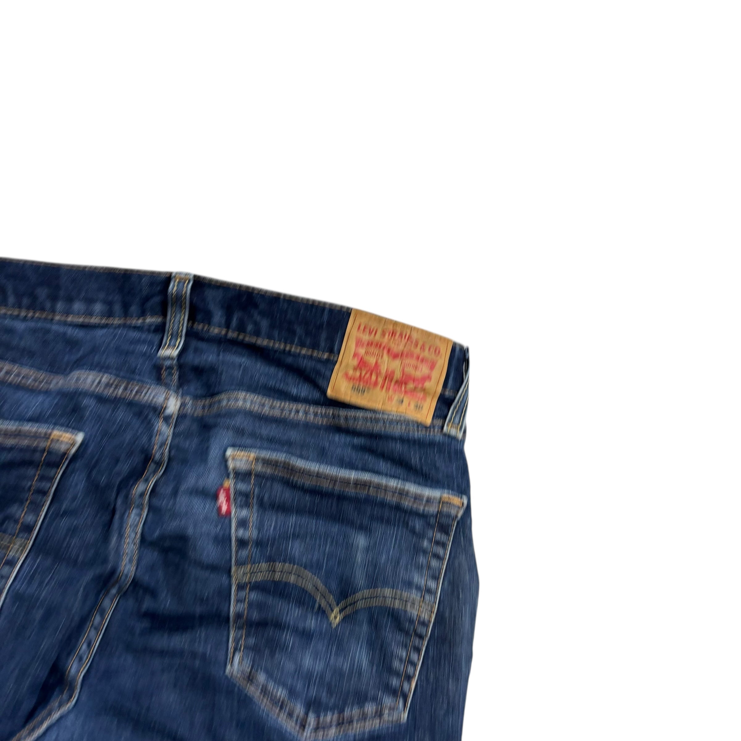 Levis 559 Jeans W34 L30 Mens Dark Blue Regular Straight Fit Stretch Denim (F)