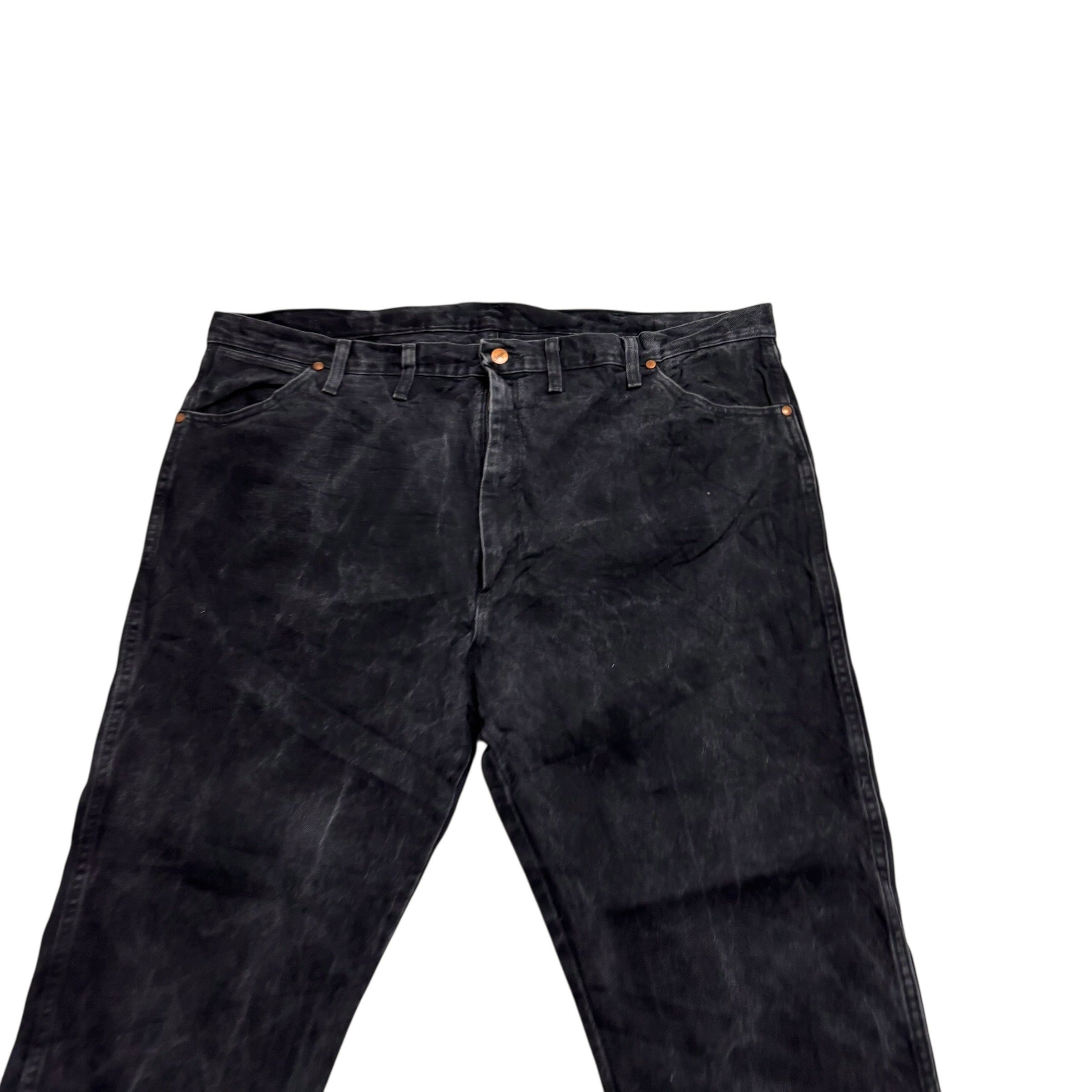 Wrangler Jeans Cowboy Cut W44 L32 Mens Black 13MWZ Original Fit Denim