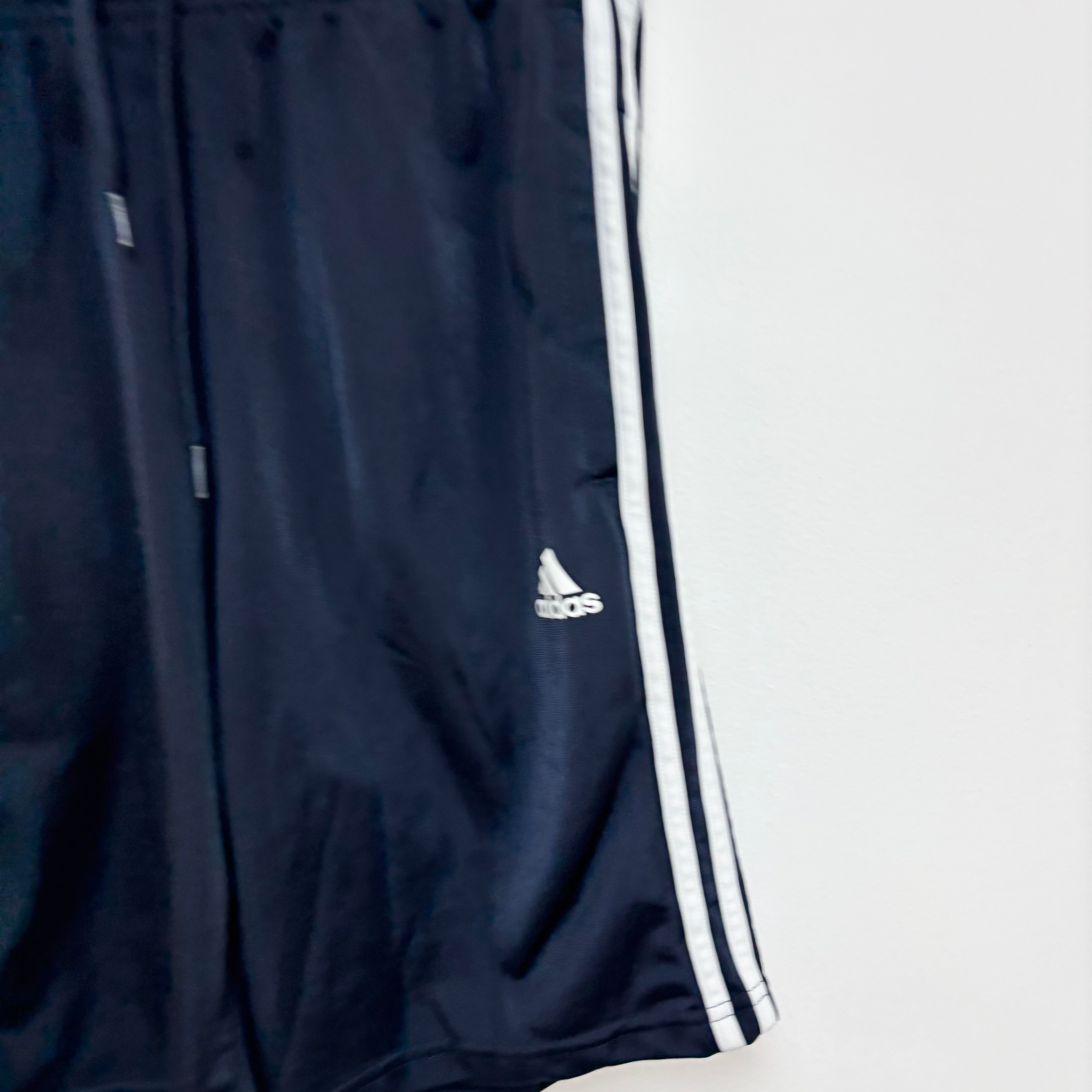 Adidas Shorts Mens Small Navy Blue Sports Running Gym Athletic Pockets (E)