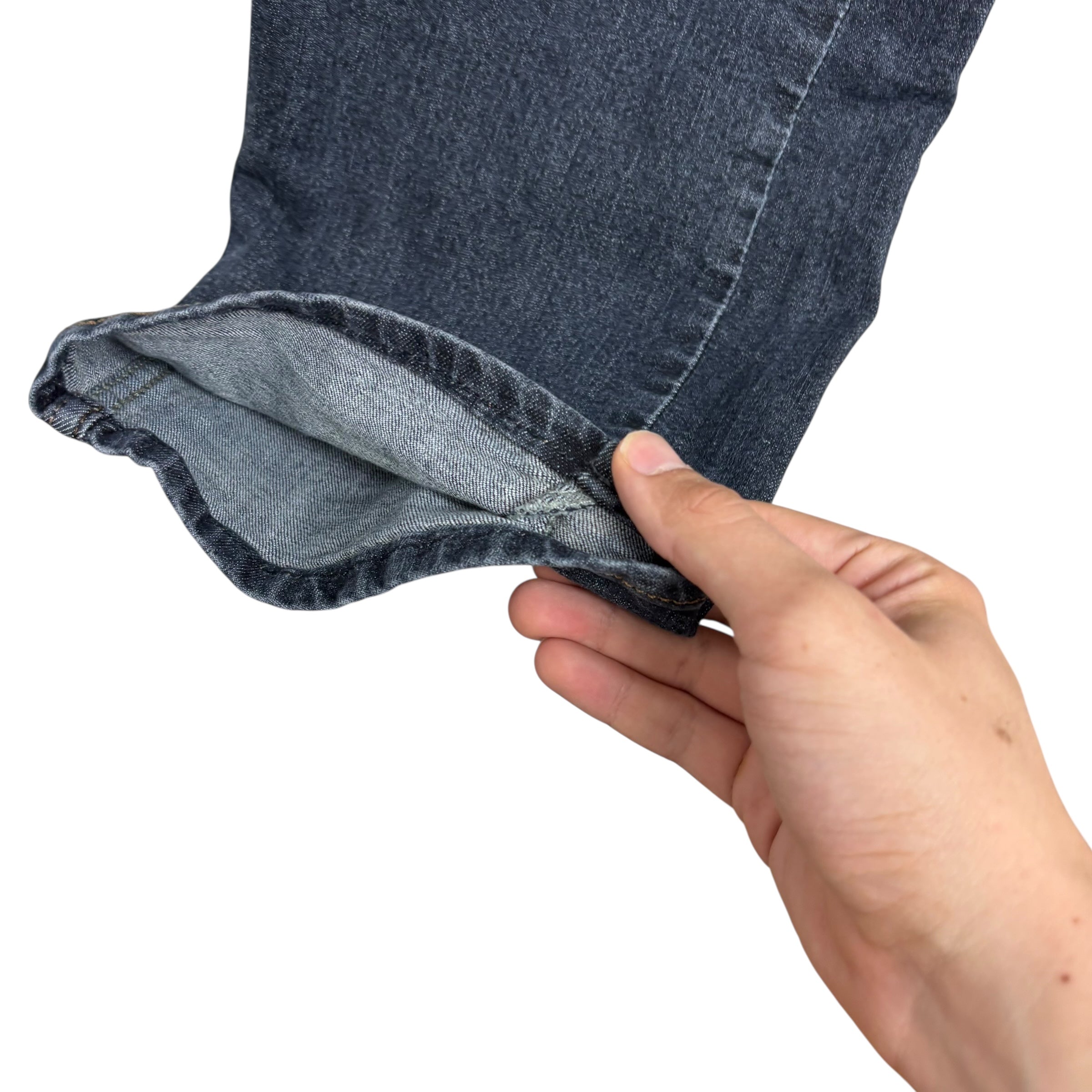 Levis Signature Jeans W34 L33 Mens Dark Blue Regular Straight Stretch Denim (E)