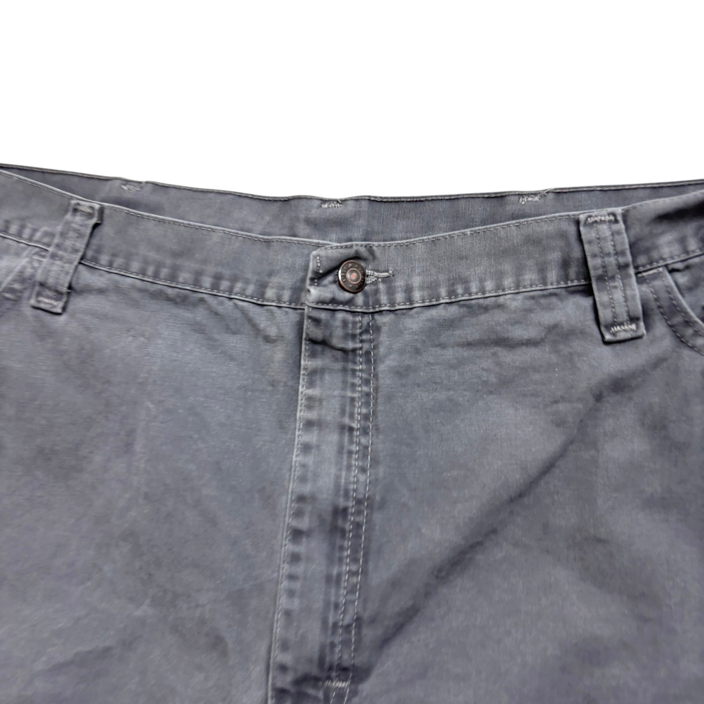 Wrangler Baggy Jorts W42 Mens Grey Denim Shorts Relaxed Fit Carpenter (E)