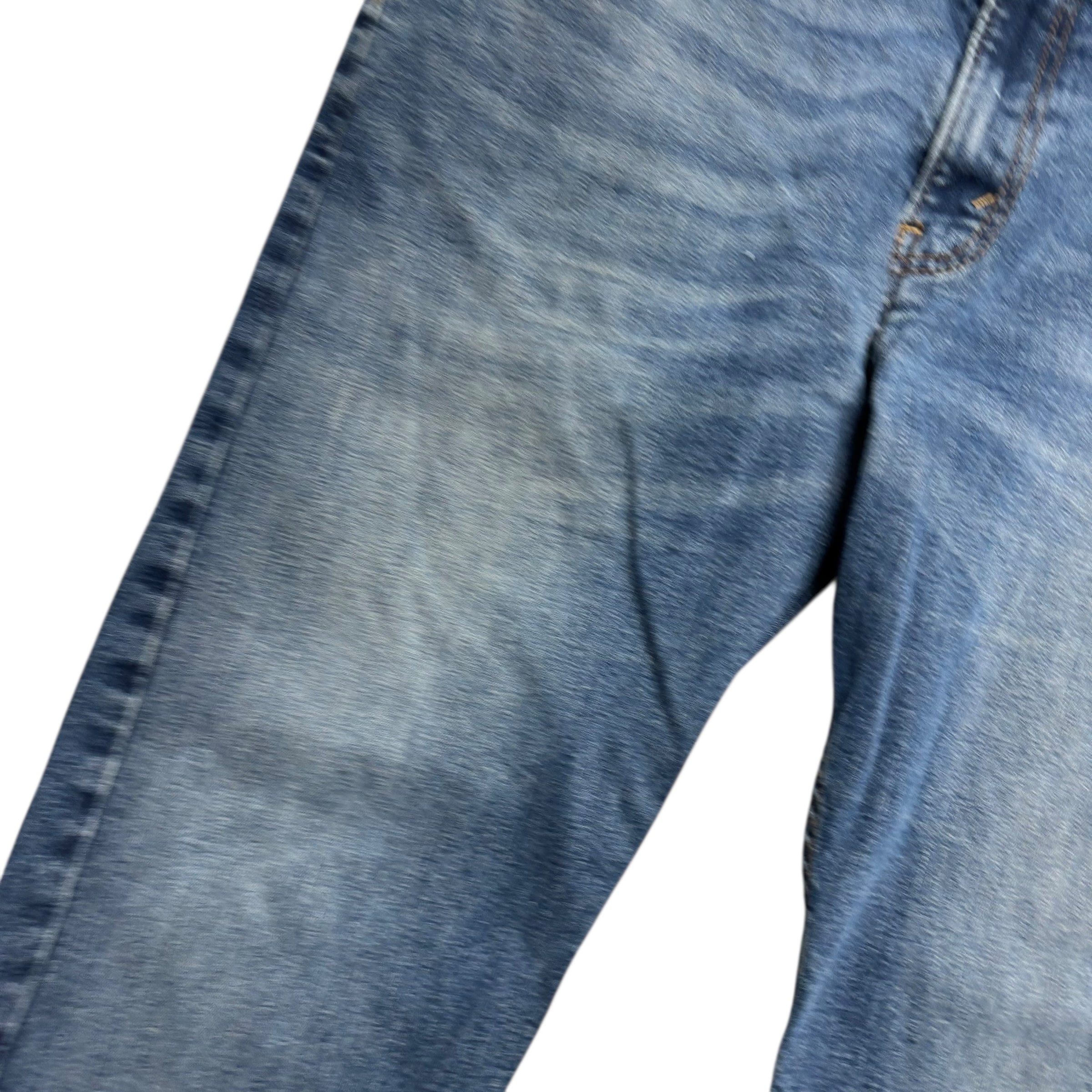 Levis Signature Jeans W38 L29 Mens Mid Blue Regular Straight Fit Stretch Denim