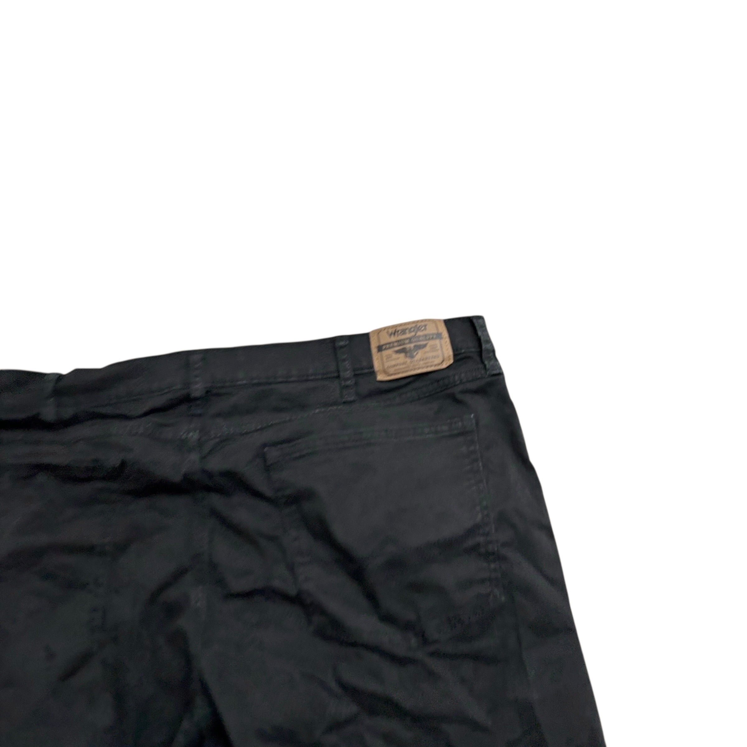 Wrangler Trousers W40 L30 Mens Black Regular Straight Fit Stretch Pants (E)