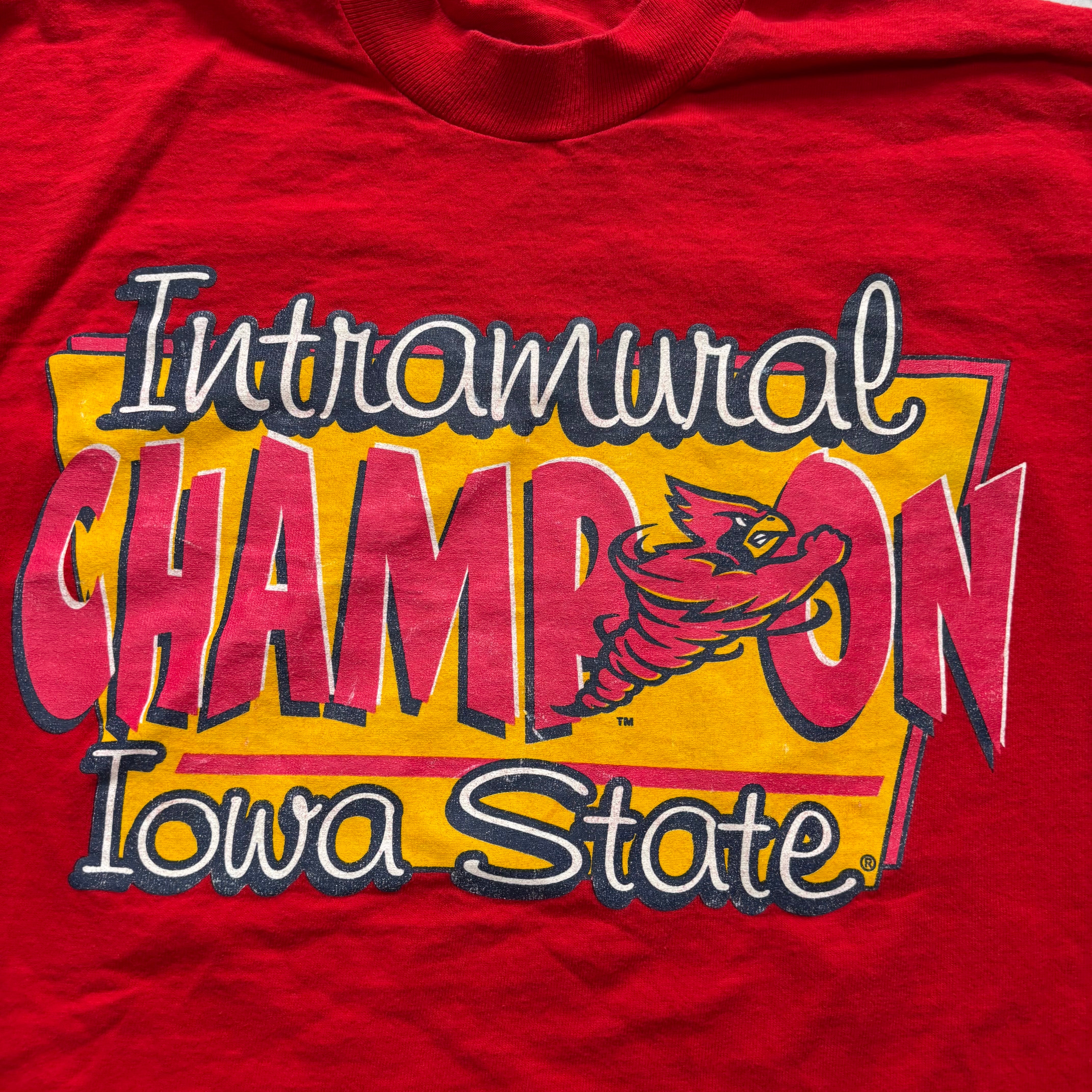 Vintage T Shirt Mens Medium Red Single Stitch Graphic Print 90s USA (E)