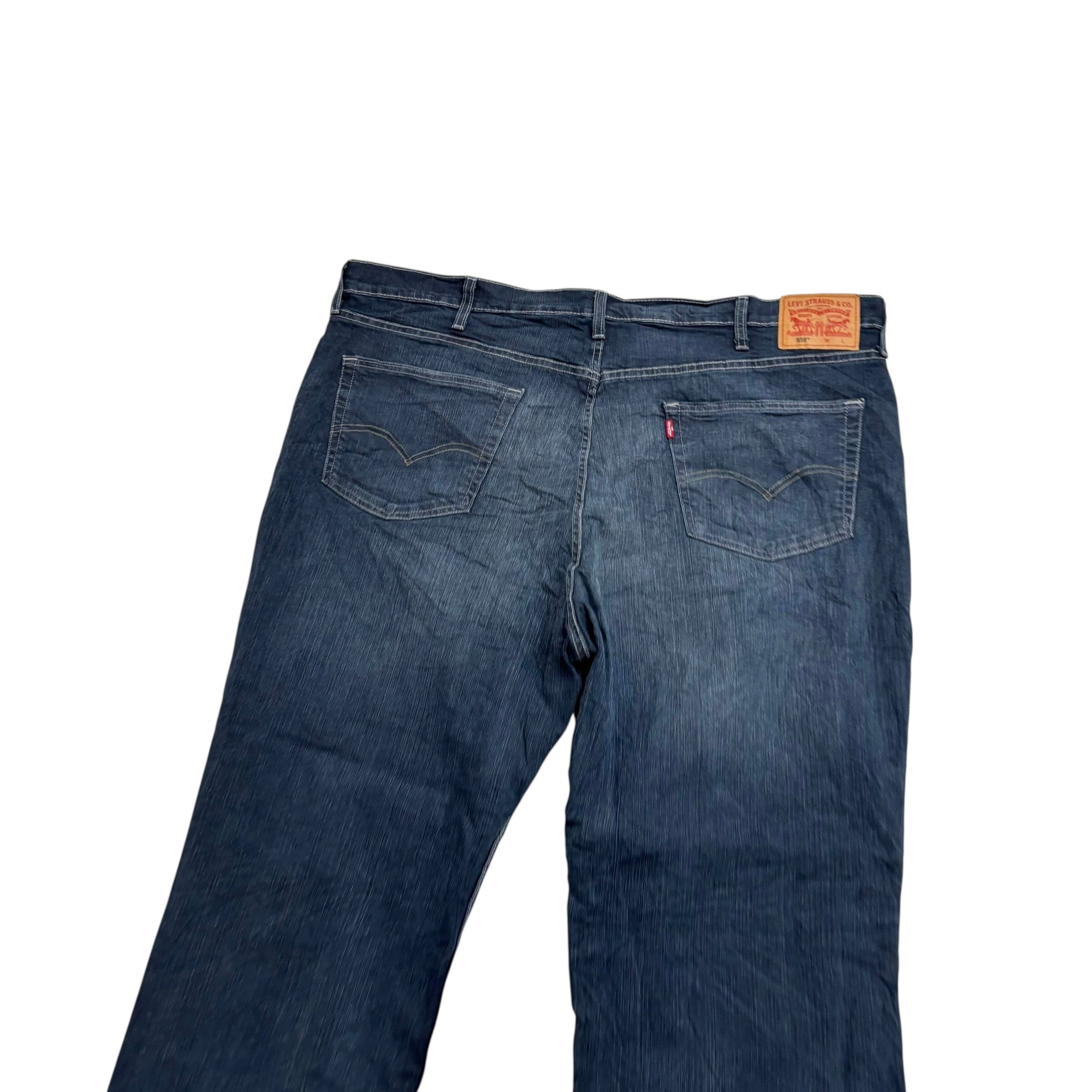 Levis 559 Jeans W46 L30 Mens Dark Blue Relaxed Straight Fit Stretch Denim (E)