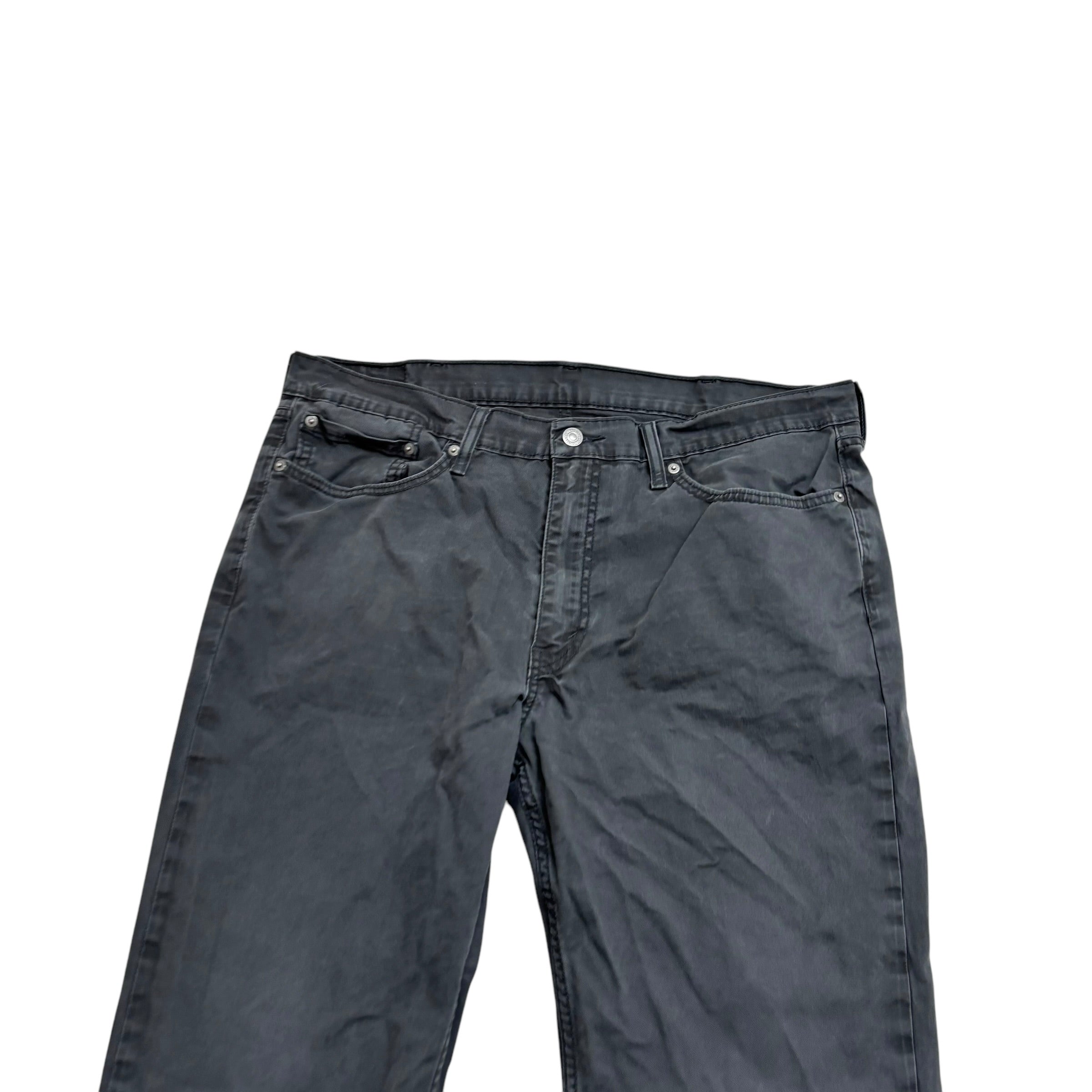 Levis 514 Chino Trousers W38 L30 Mens Grey Regular Straight Pants