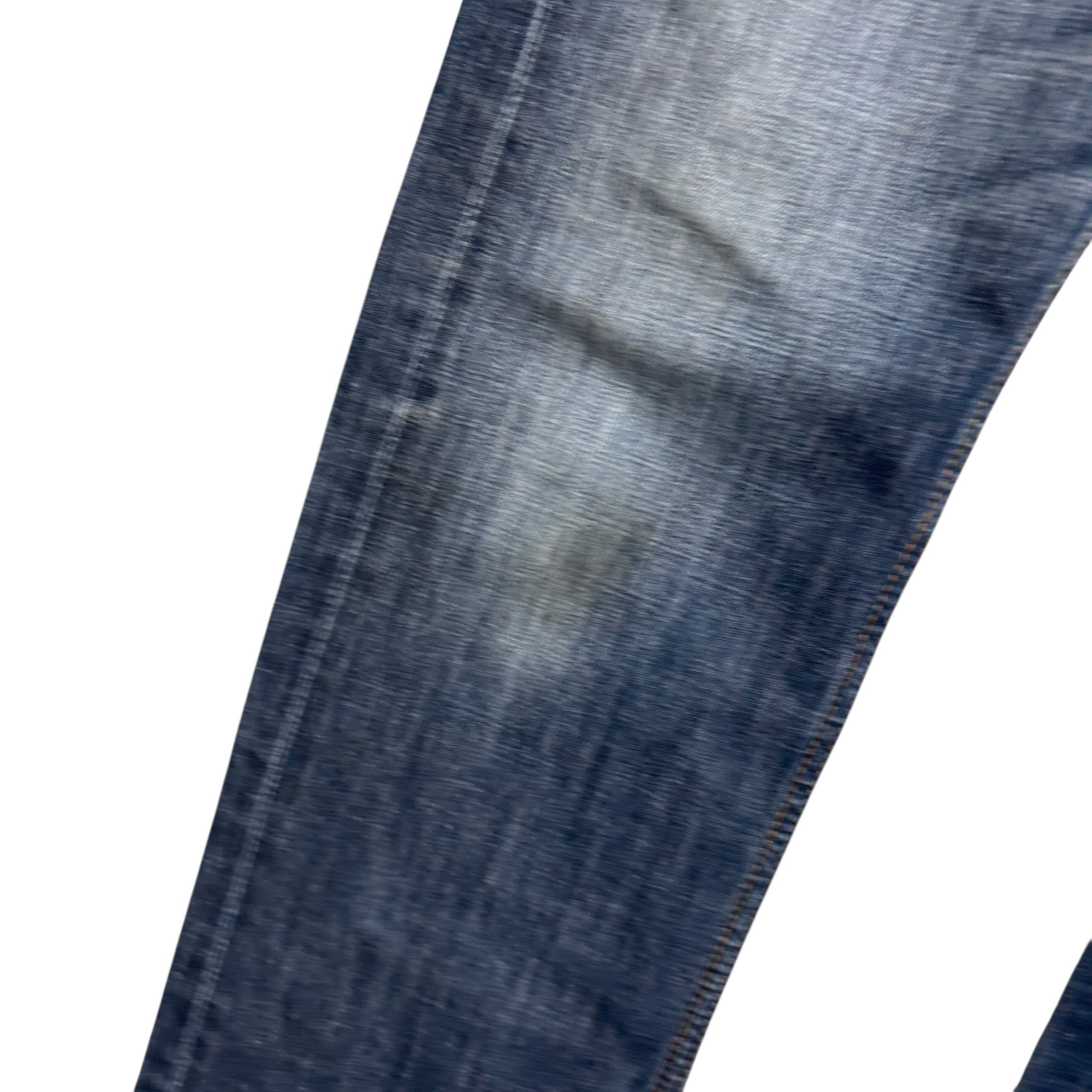 Levis 513 Jeans W33 L30 Mens Dark Blue Slim Straight Fit Denim (F)