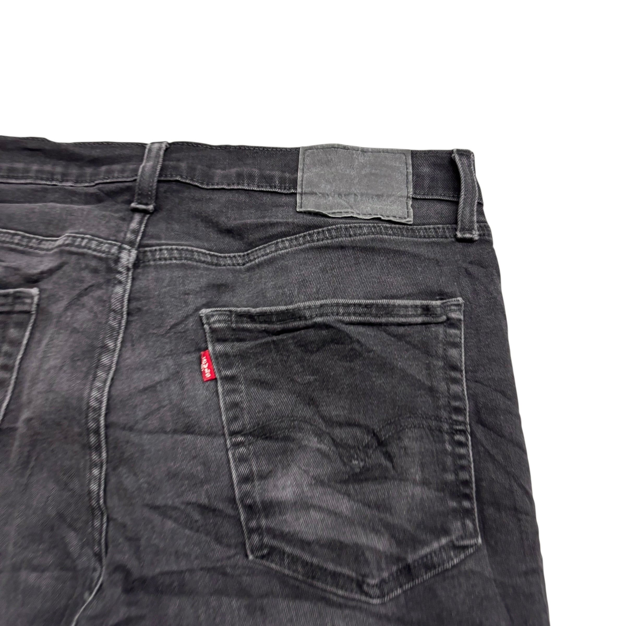 Levis 541 Jeans W36 L31 Mens Black Athletic Tapered Fit Stretch Denim