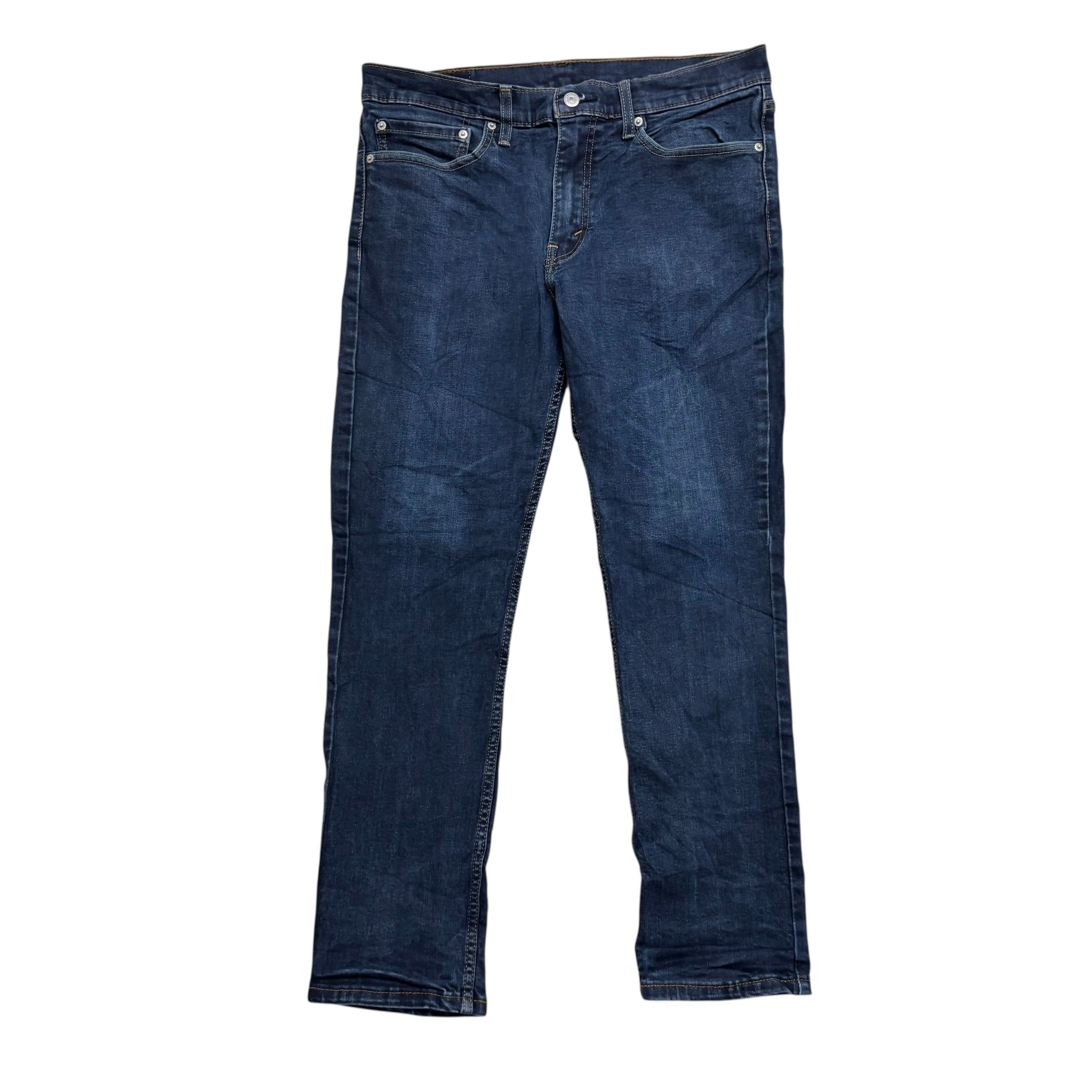 Levis 511 Jeans W34 L29 Mens Dark Blue Slim Fit Stretch Denim (E)