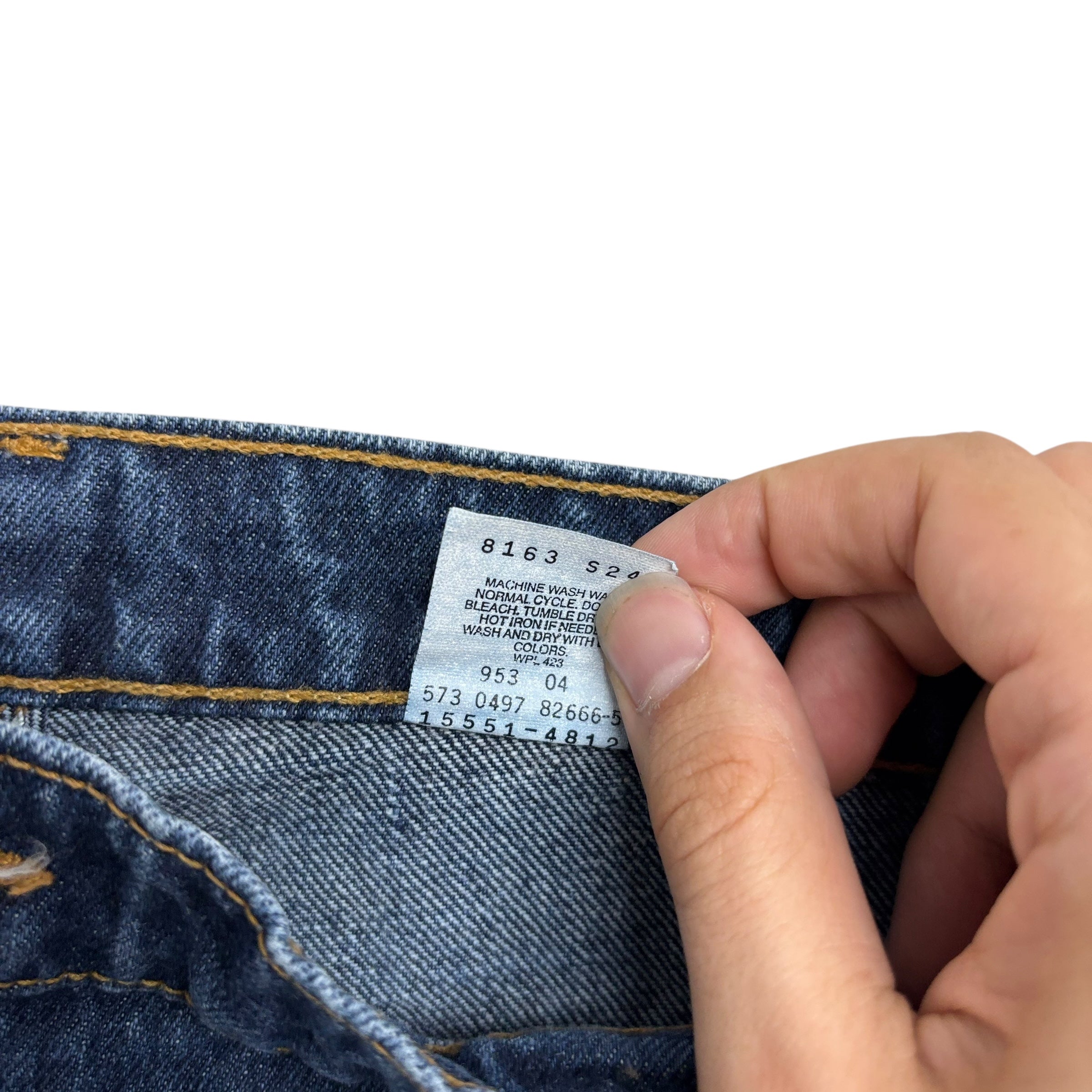 Levis 550 Jeans W32 L29 Womens Dark Blue Relaxed Tapered Vintage USA Made (E)